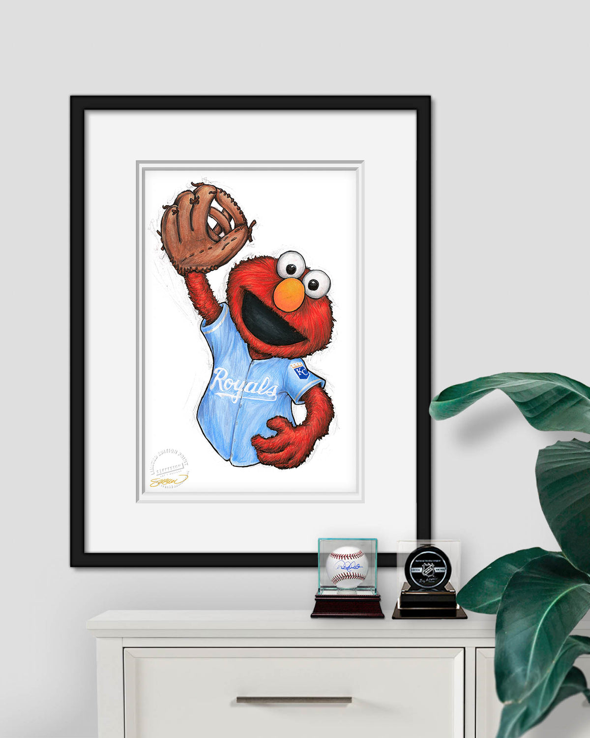 ELMO x MLB Royals Limited Edition Fine Art Print