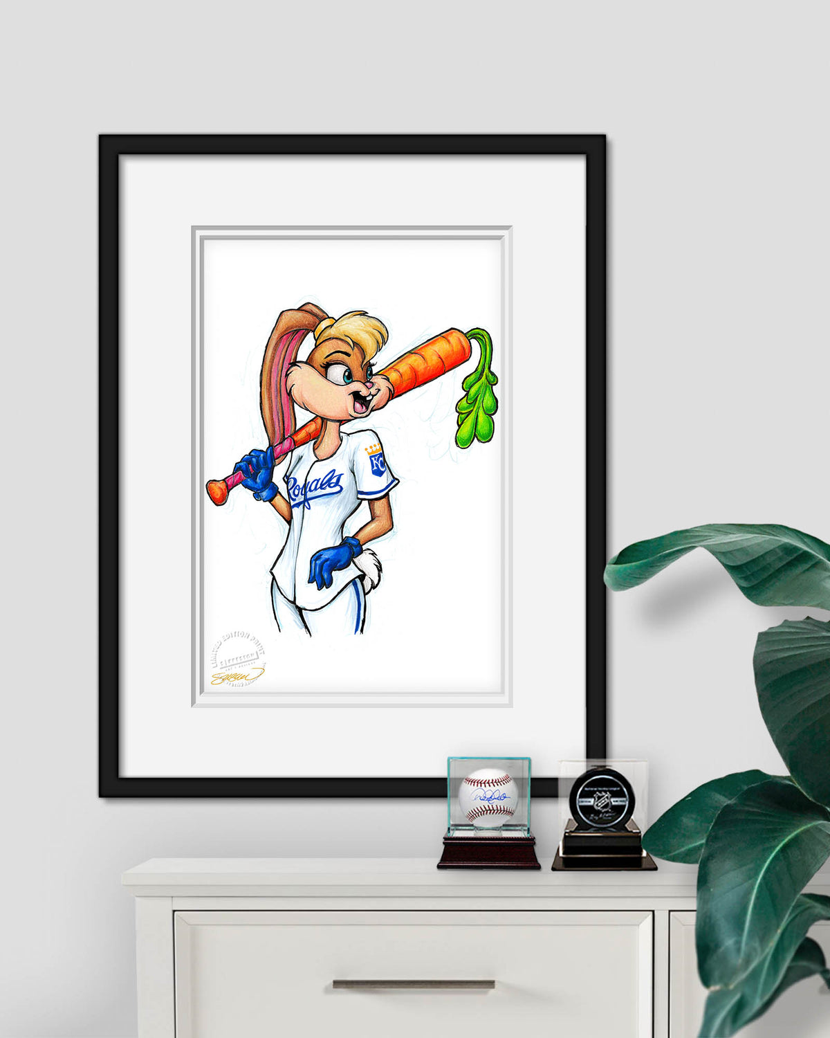 Lola Bunny x MLB Royals Limited Edition Fine Art Print