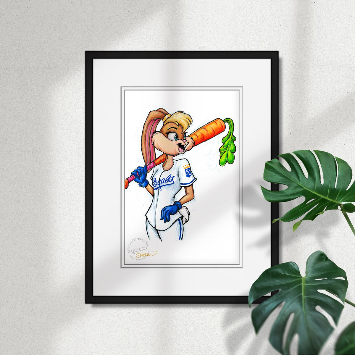 Lola Bunny x MLB Royals Limited Edition Fine Art Print