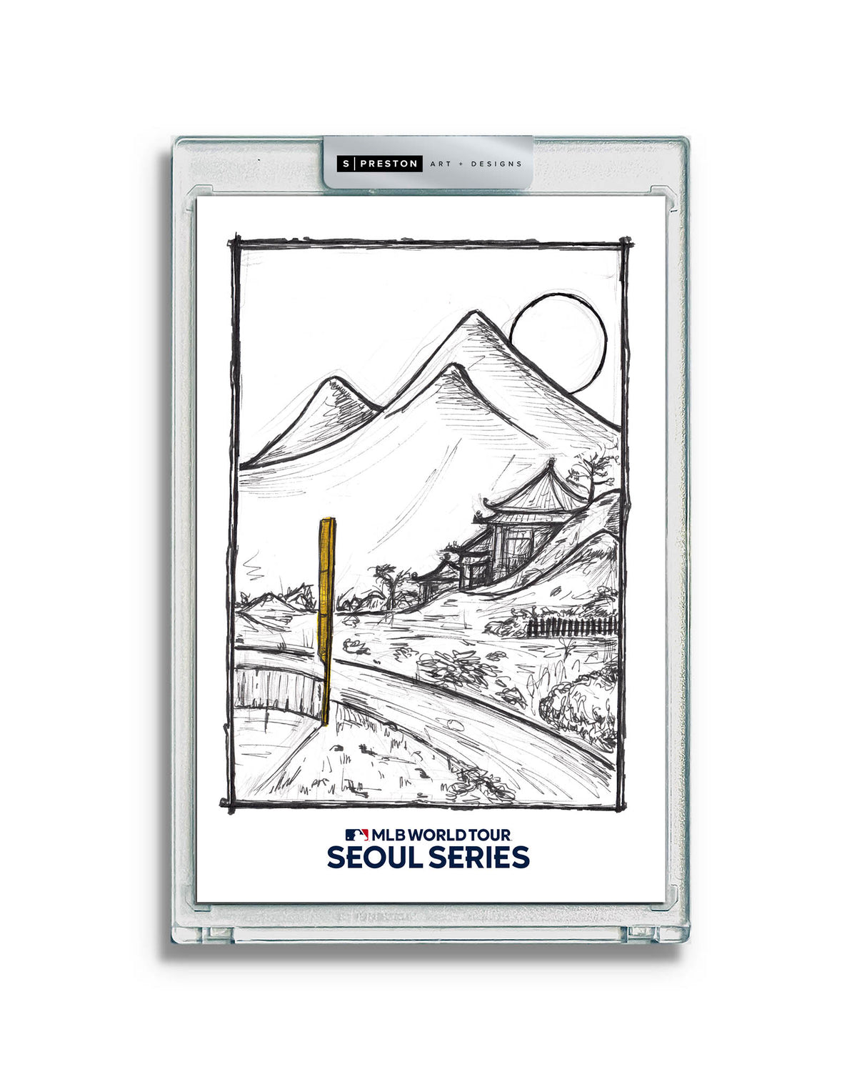2024 MLB Seoul Series Sketch Art Card Slab