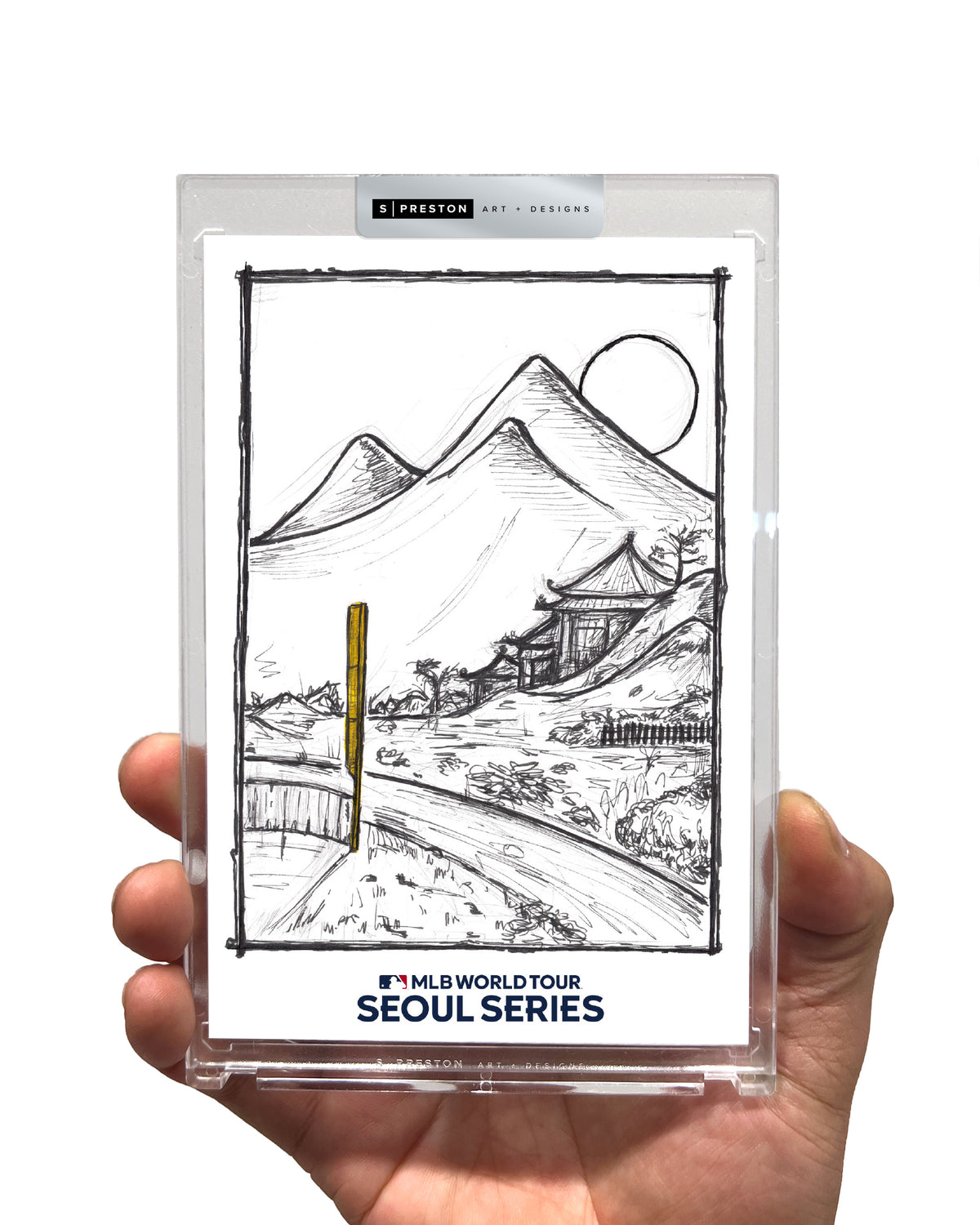 2024 MLB Seoul Series Sketch Art Card Slab