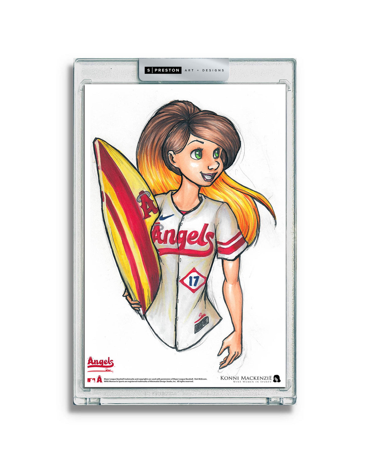 WinS® Los Angeles Angels City Connect - Konni Mackenzie Art Card Slab