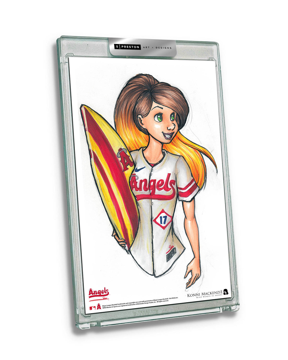 WinS® Los Angeles Angels City Connect - Konni Mackenzie Art Card Slab