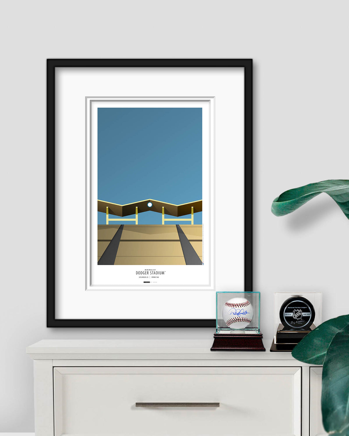 Minimalist Dodger Stadium Fine Art Print
