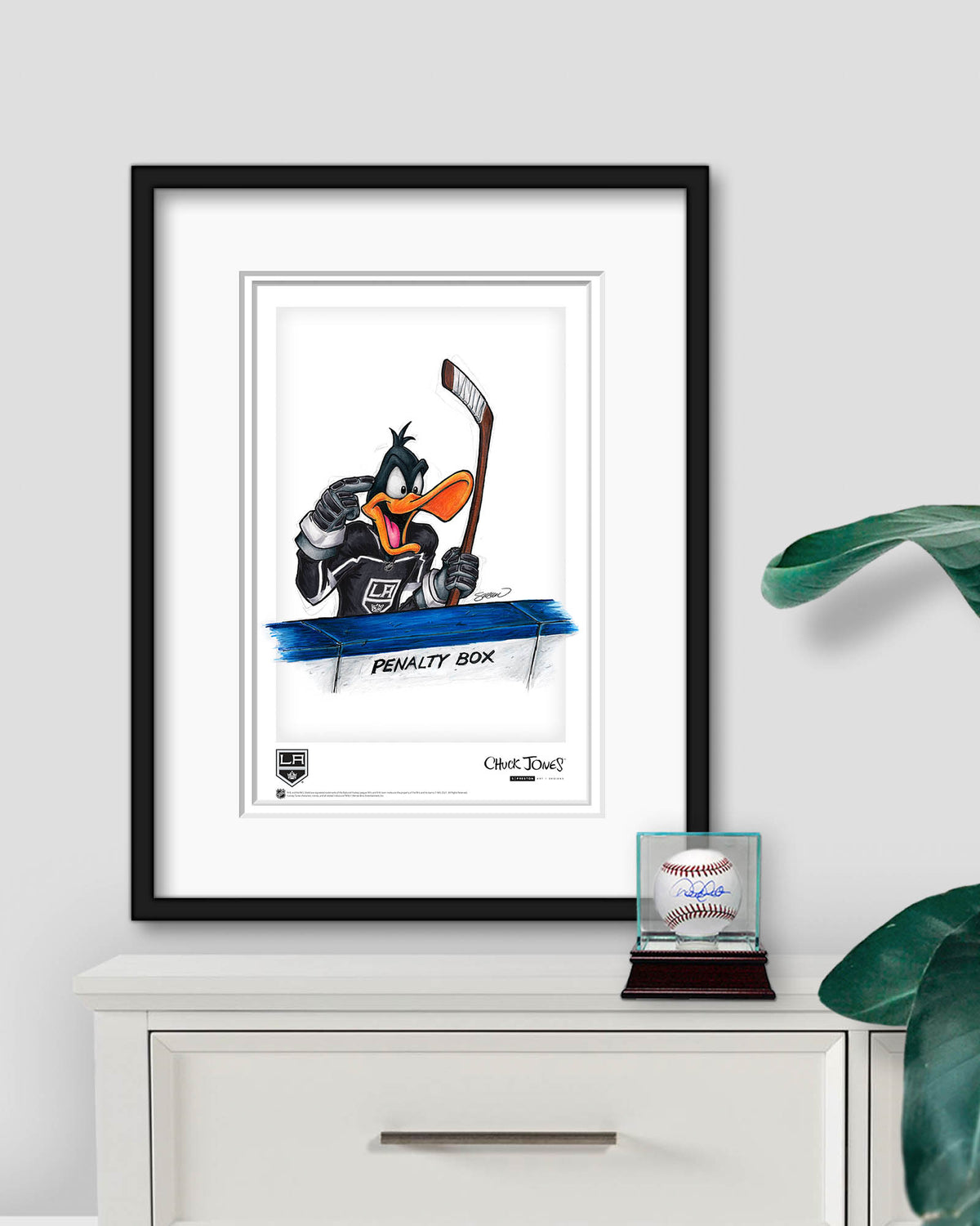 Duck Season Hockey Season x NHL Kings Daffy Duck Limited Edition Art Print