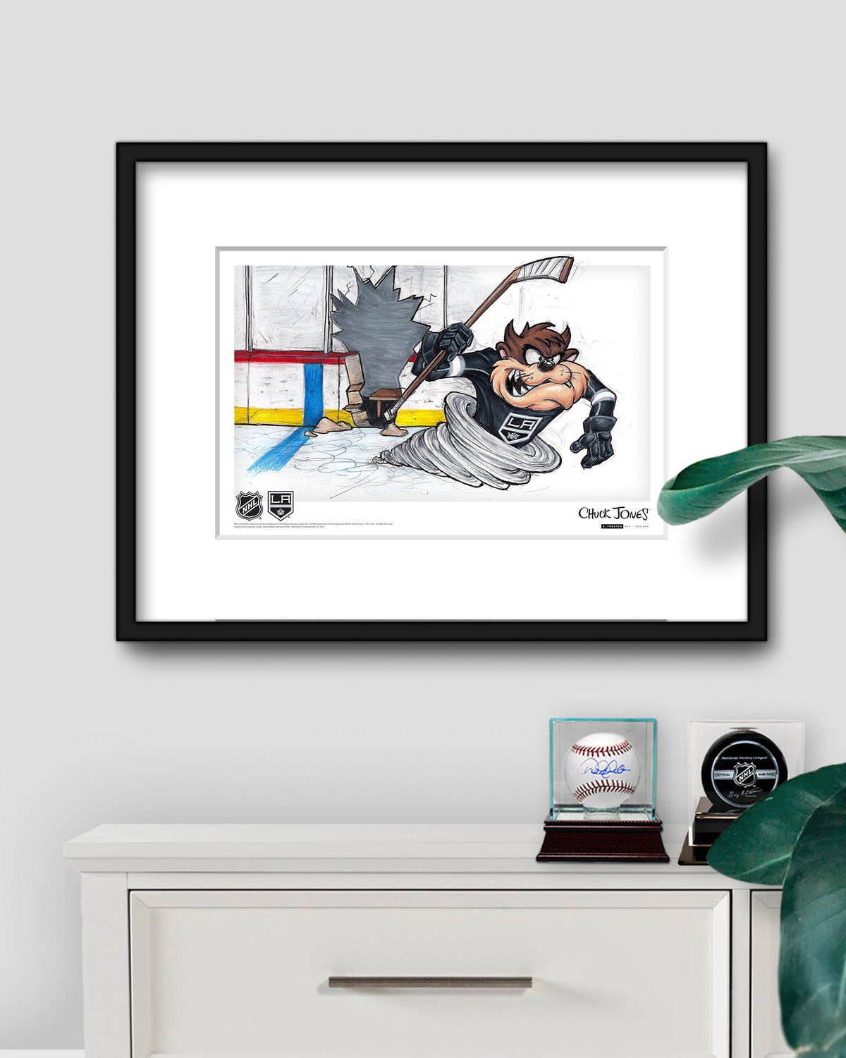 Tazmanian Line Change x NHL Kings Tazmanian Devil Limited Edition Art Print
