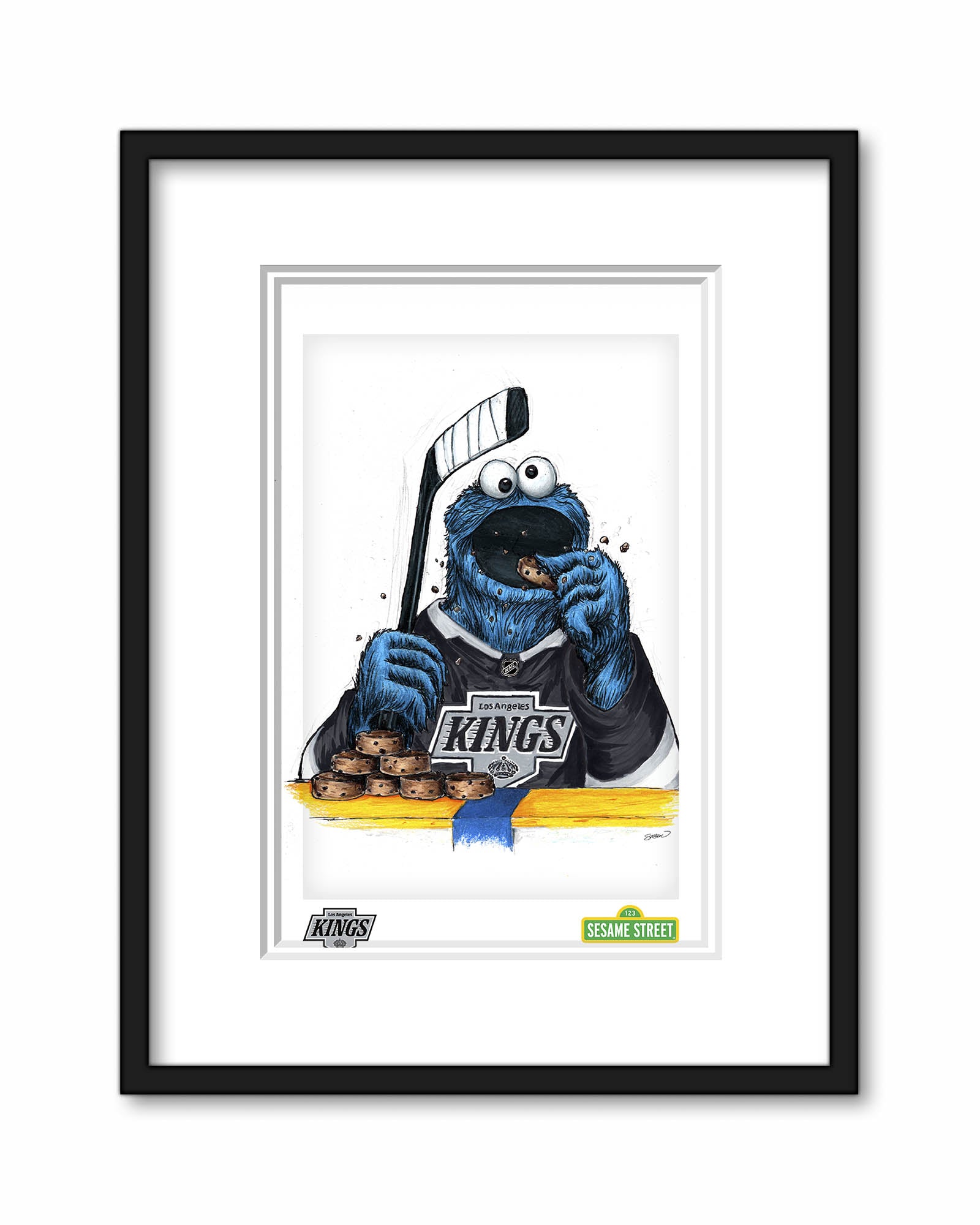 Cookie Monster x NHL - Sesame Street - Los Angeles Kings S