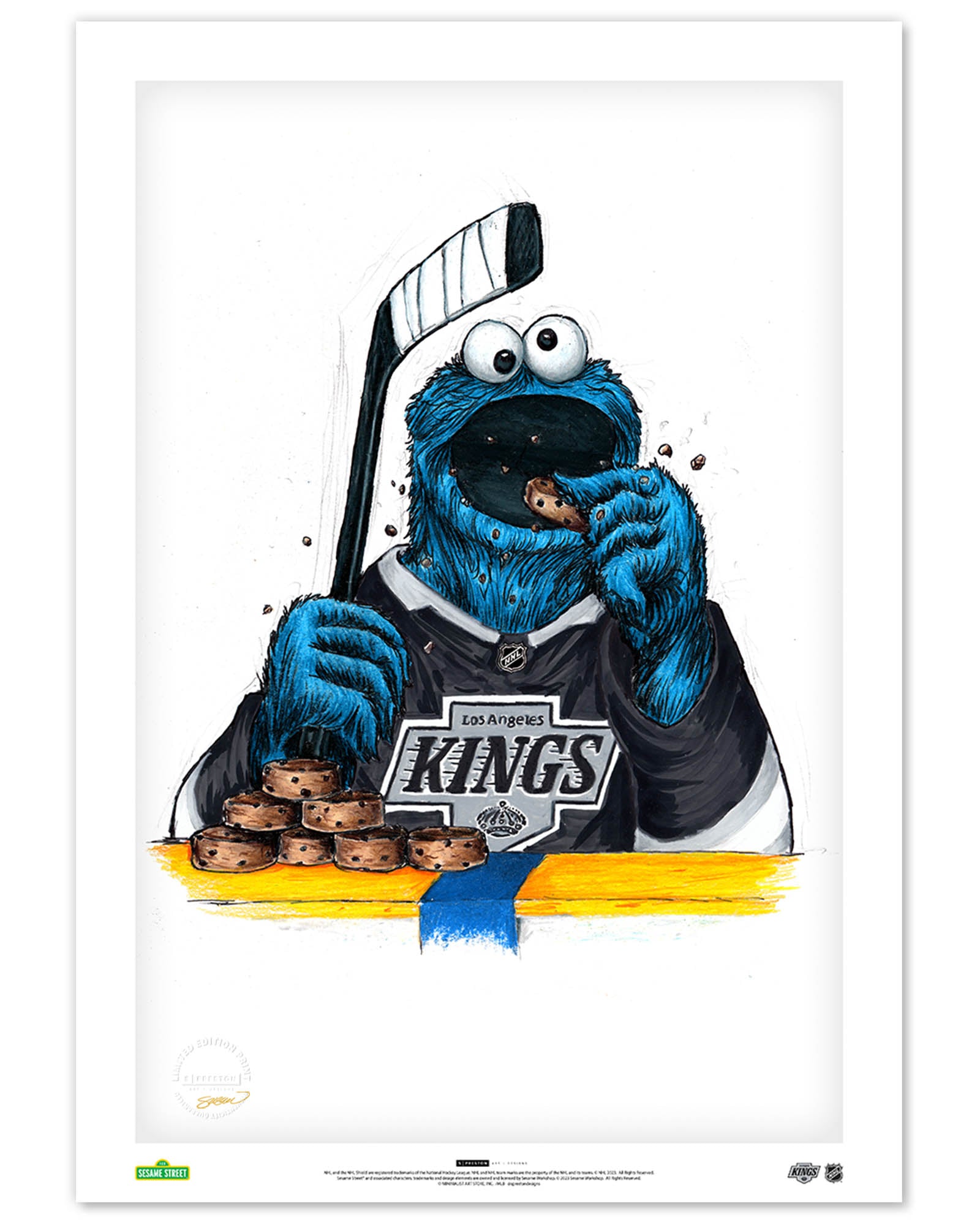 Cookie Monster x NHL - Sesame Street - Los Angeles Kings S