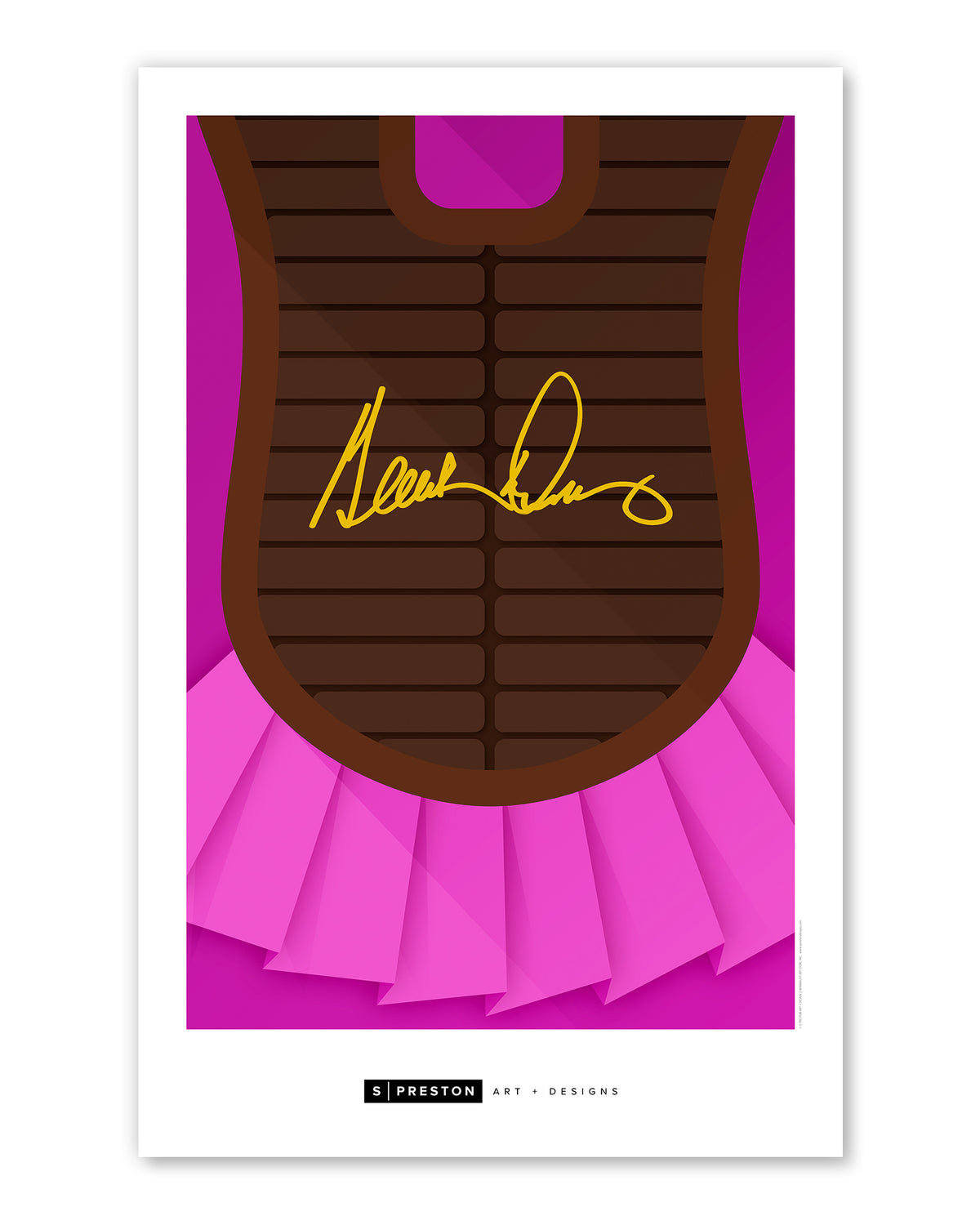 Minimalist League of Their Own Art - Geena Davis Autographed - Authenticated