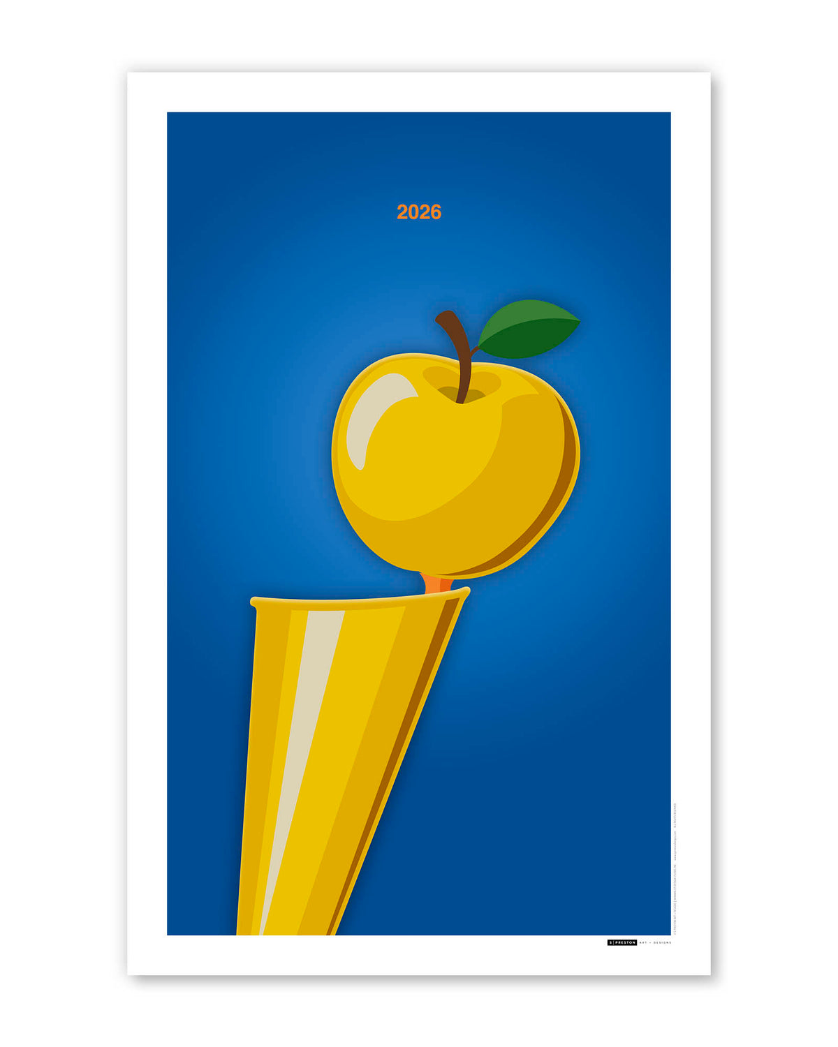Minimalist 2026 Basketball Championship Art Print