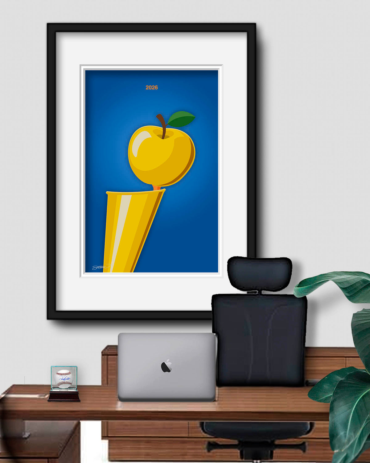 Minimalist 2026 Basketball Championship Art Print