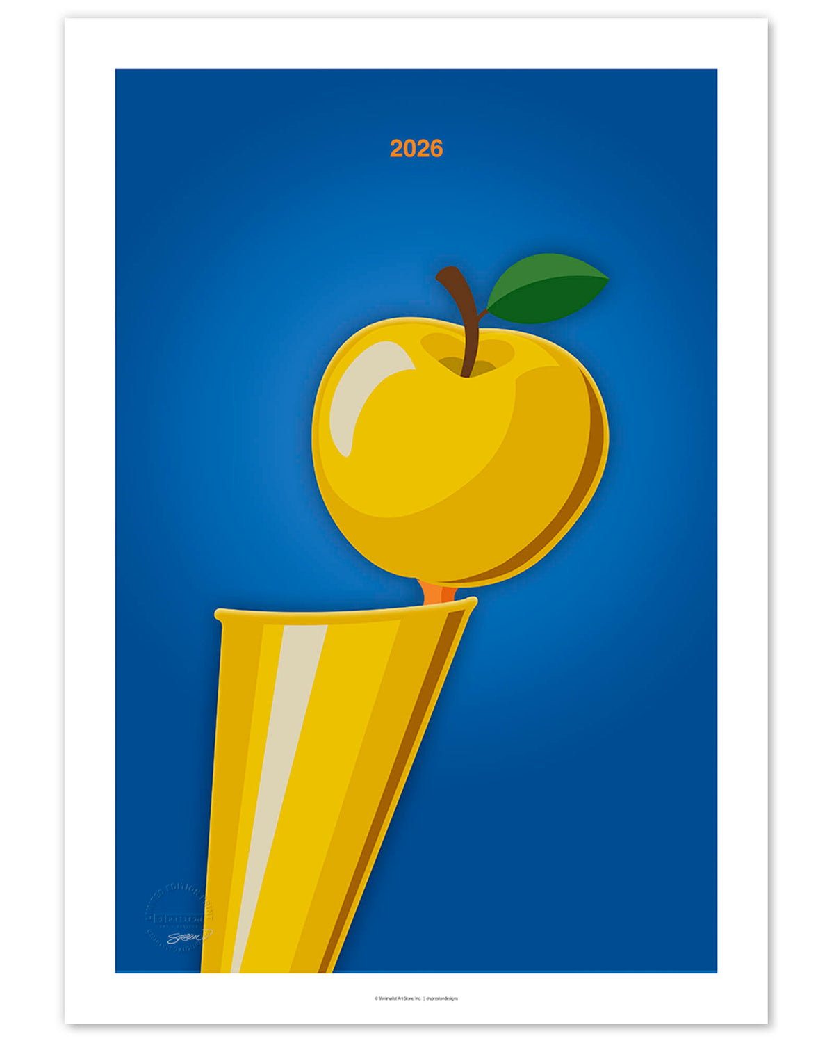 Minimalist 2026 Basketball Championship Art Print
