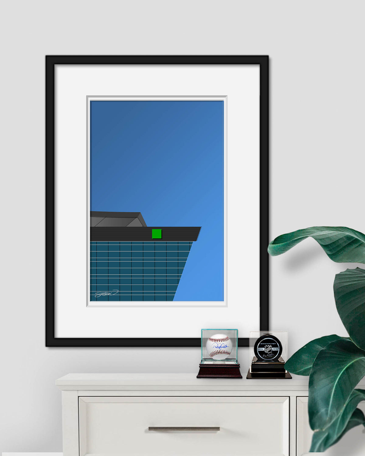 Minimalist Enterprise Center Art Print