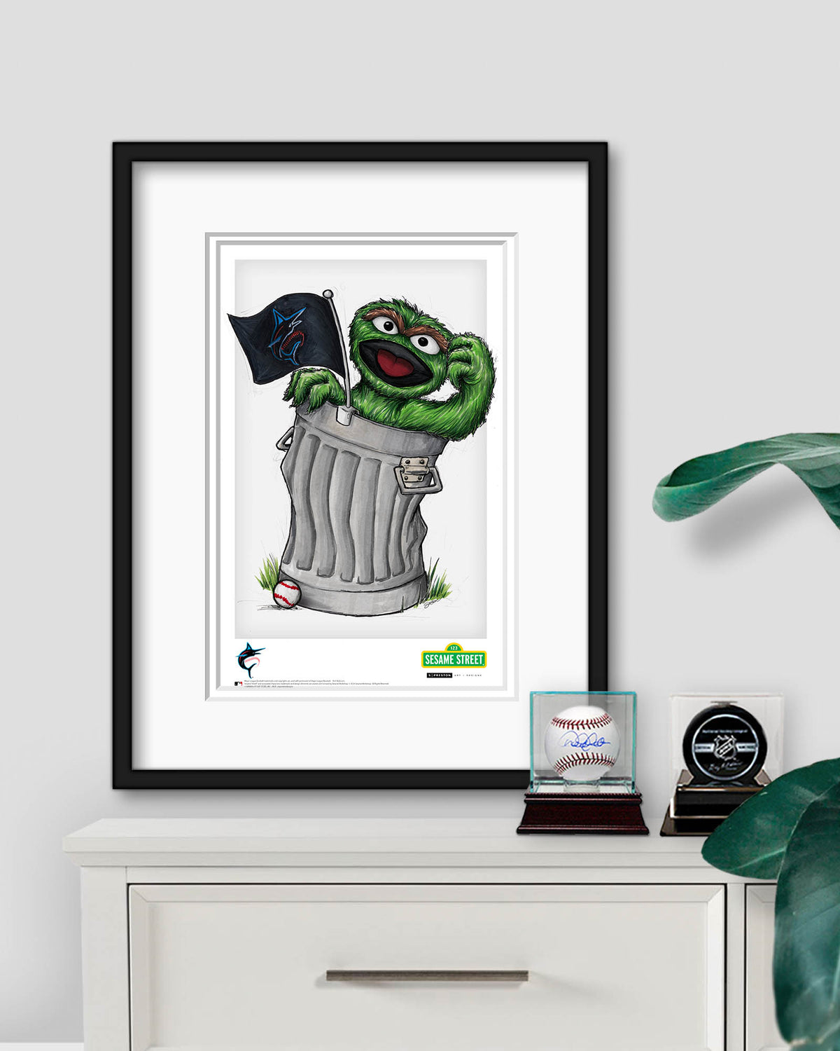 Oscar Rep Your Colours x MLB Marlins Limited Edition Art Print