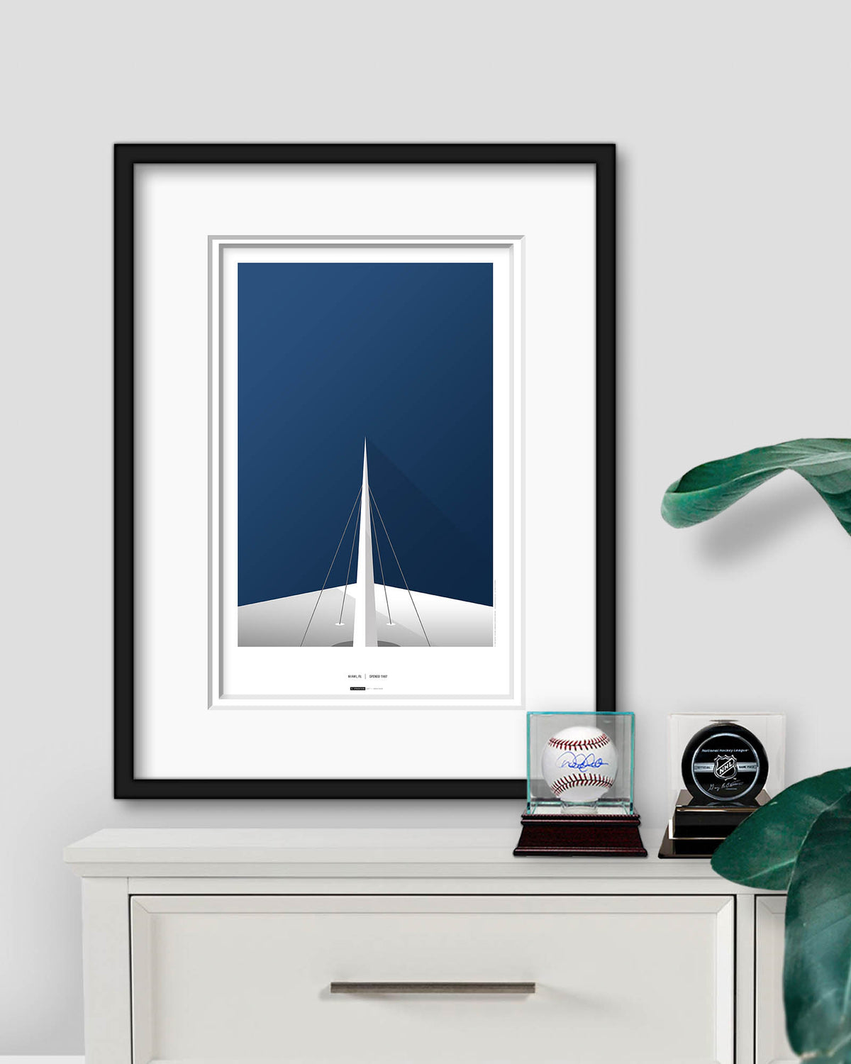 Minimalist Hard Rock Stadium Art Print