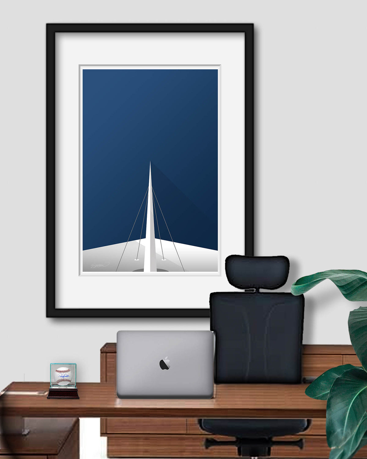 Minimalist Hard Rock Stadium Art Print