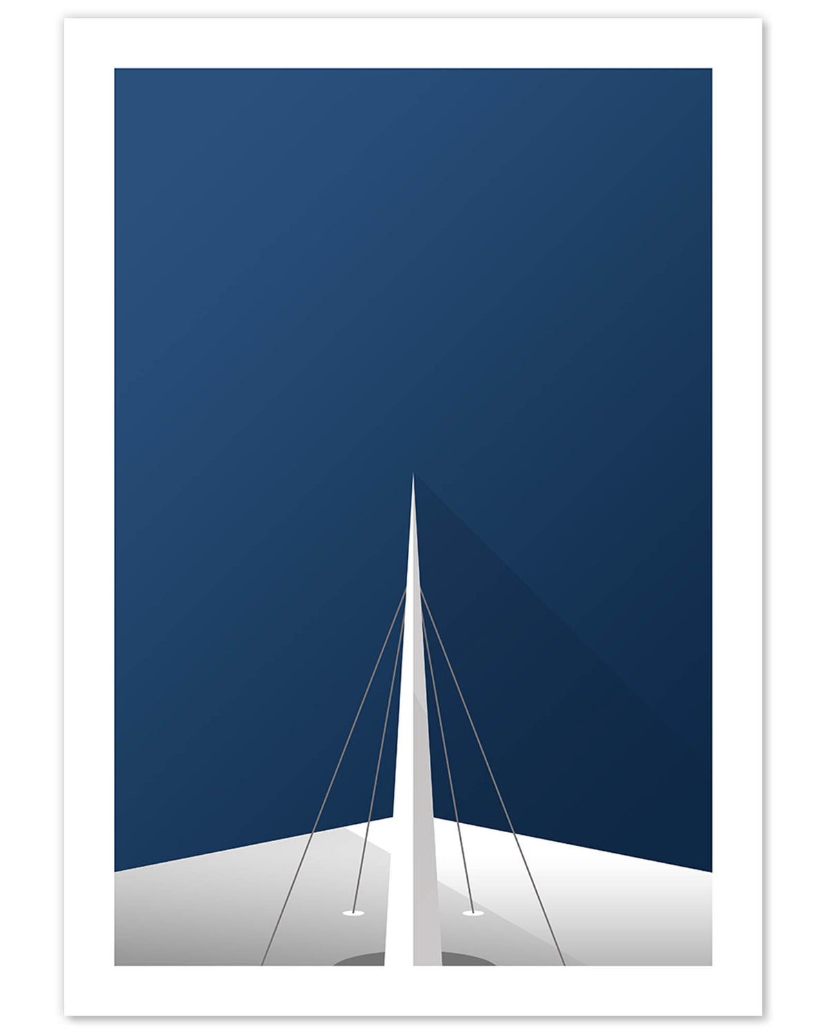 Minimalist Hard Rock Stadium Art Print