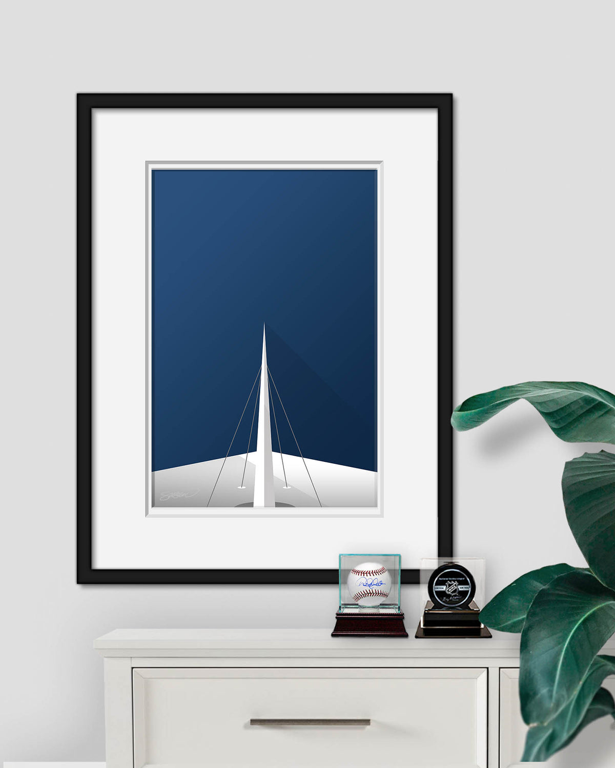 Minimalist Hard Rock Stadium Art Print
