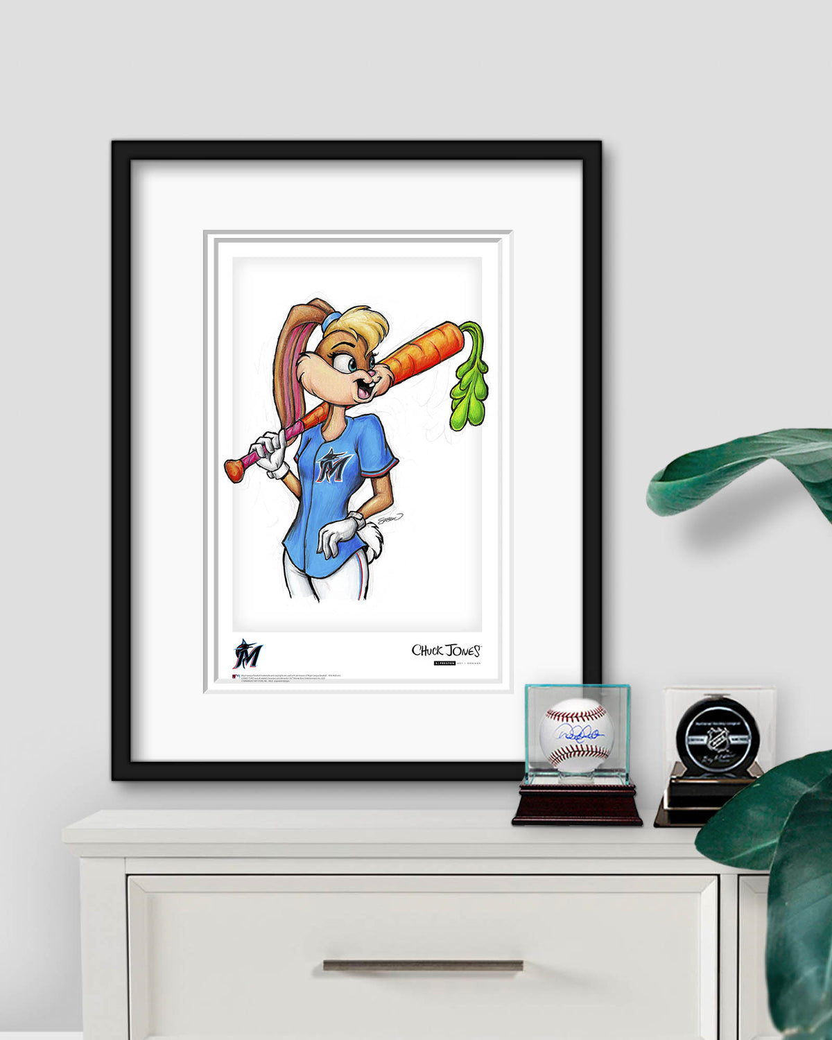 Lola Bunny x MLB Marlins Limited Edition Art Print