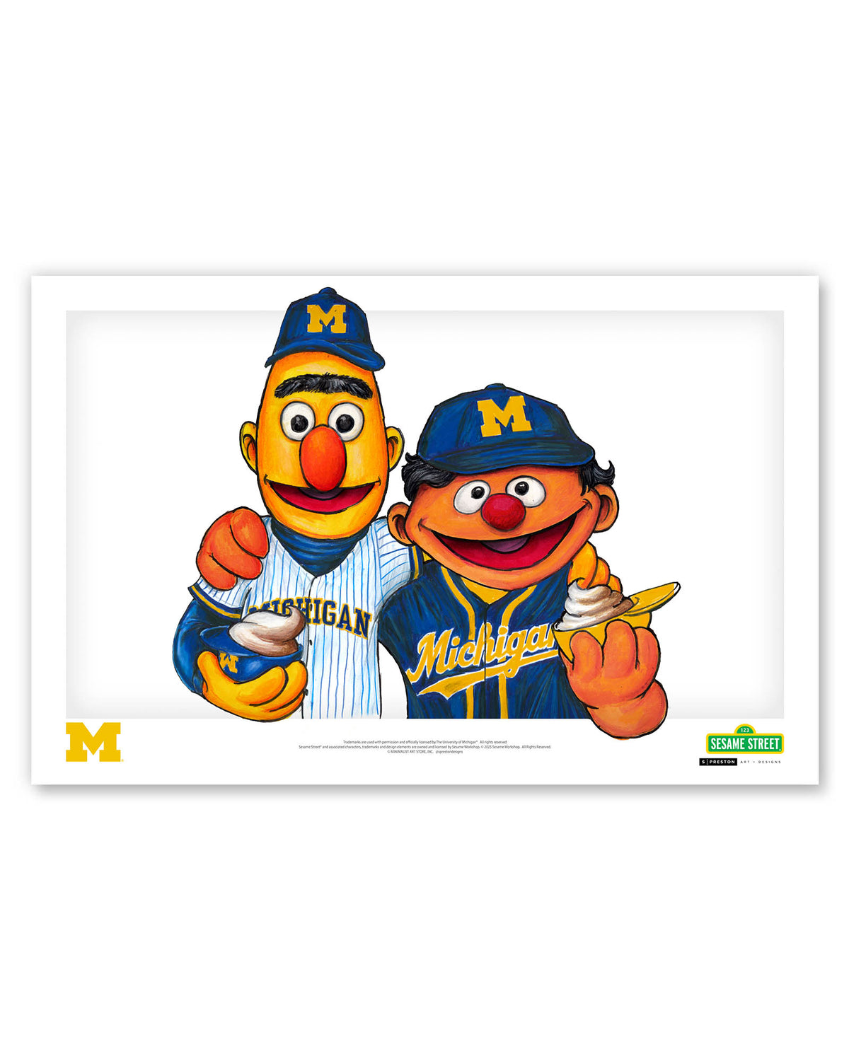 Bert and Ernie x Michigan Limited Edition Art Print