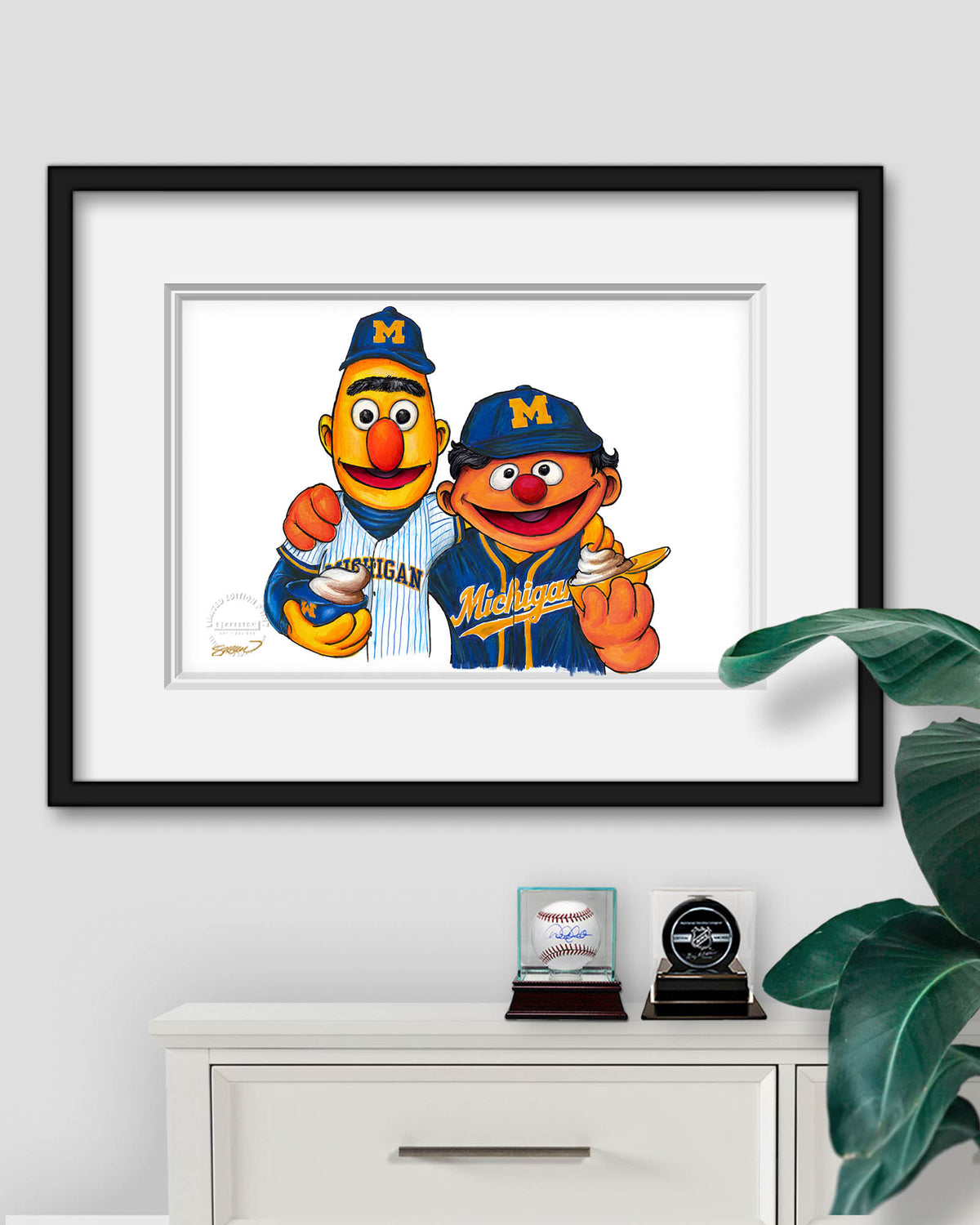 Bert and Ernie x Michigan Limited Edition Art Print