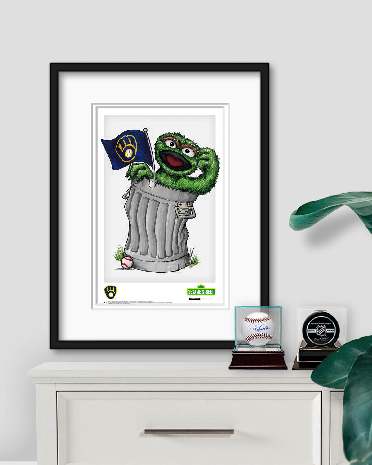Oscar Rep Your Colours x MLB Brewers Limited Edition Art Print