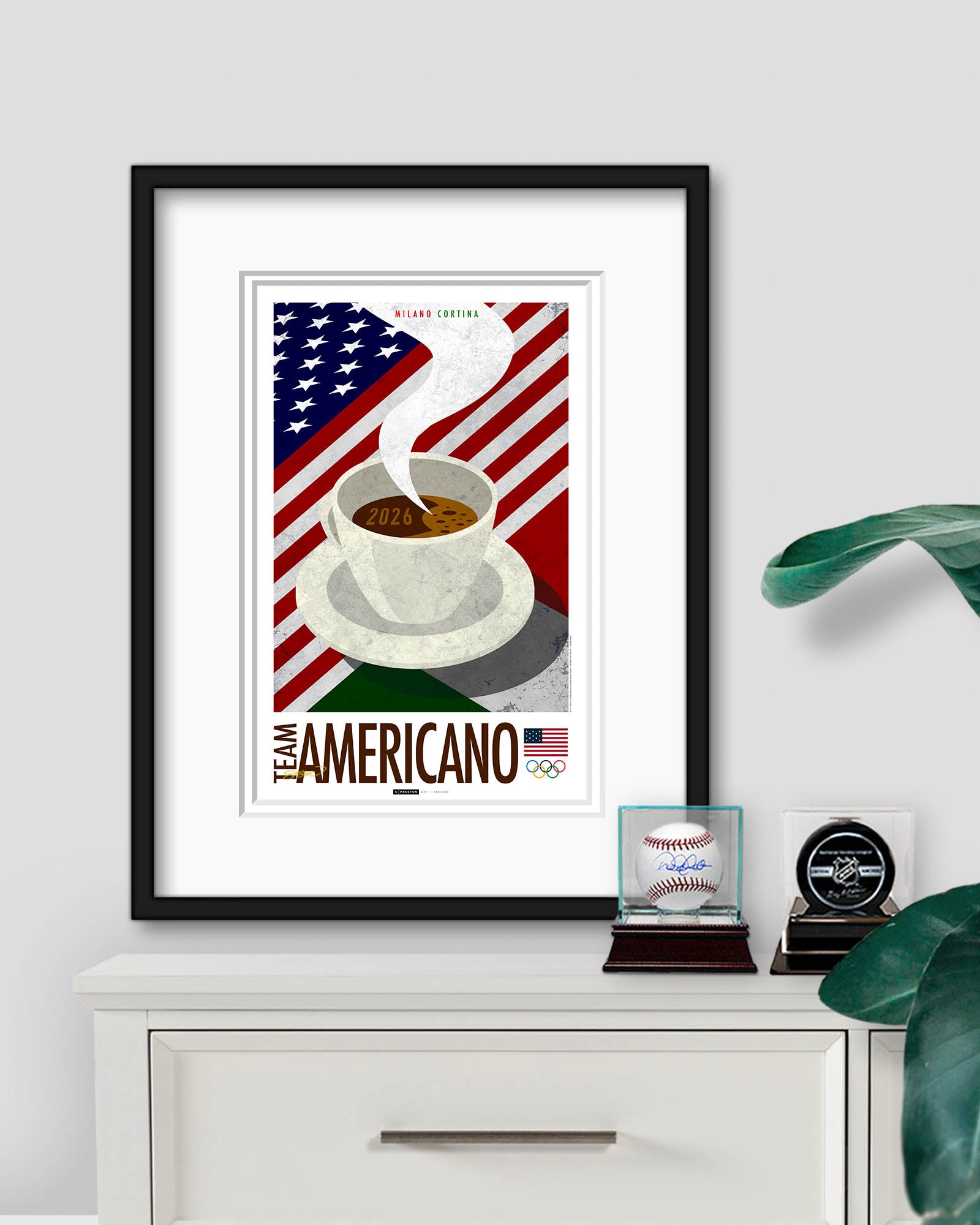 Minimalist Team USA 2026 Milano Cortina Limited Edition Print – S