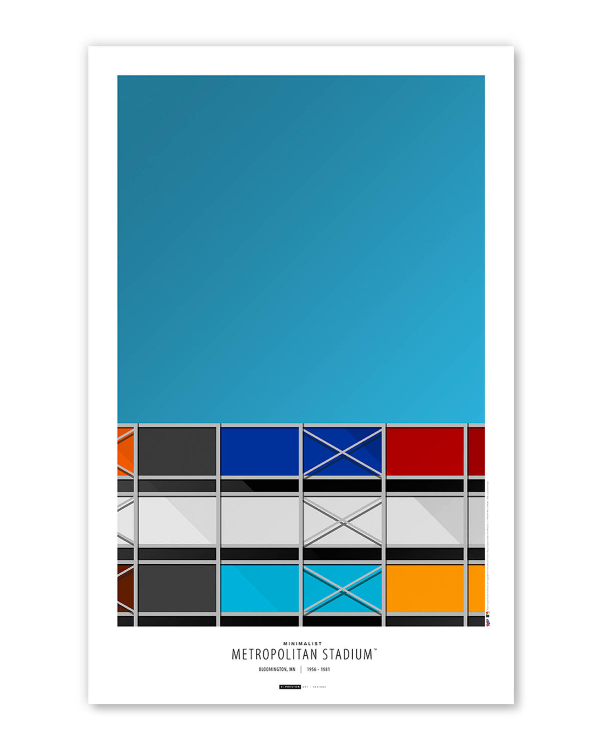 Minimalist Metropolitan Stadium