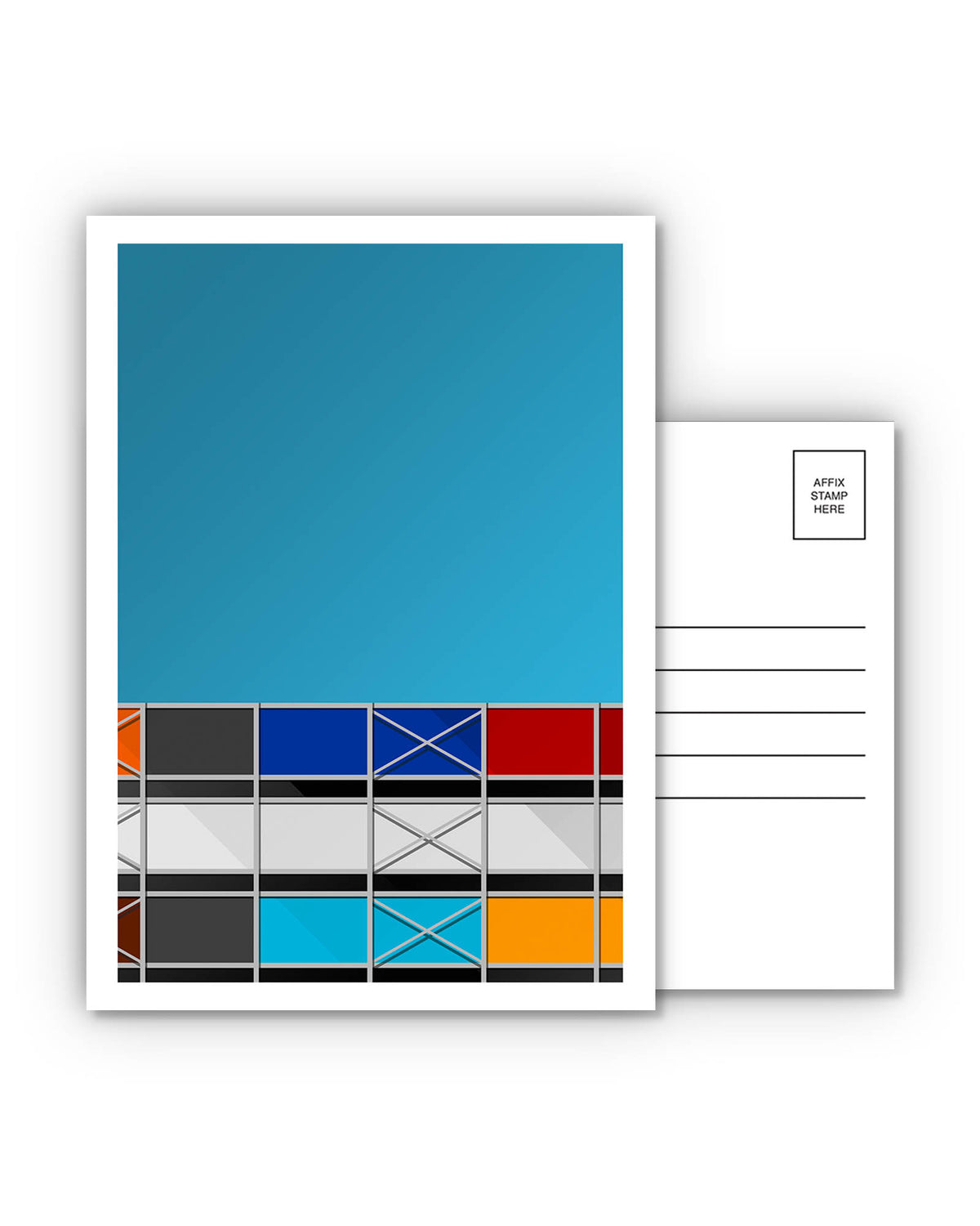Minimalist Metropolitan Stadium Postcard