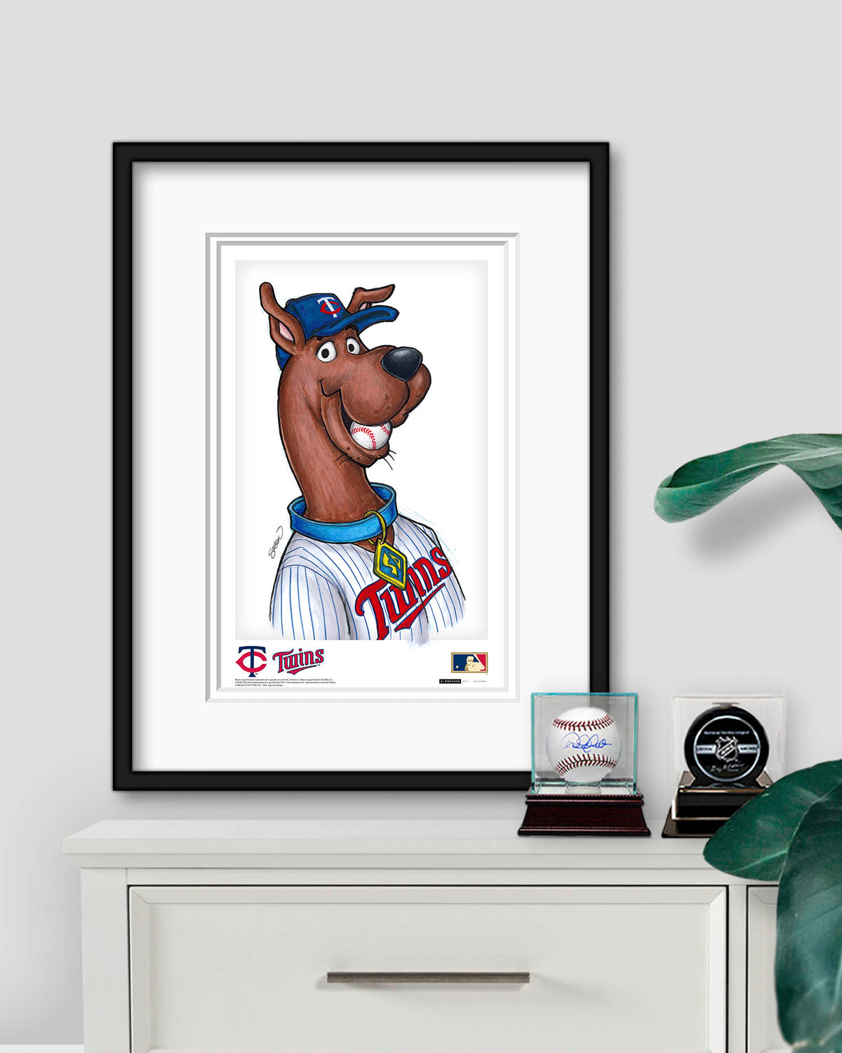 Scooby Doo x MLB Twins Limited Edition Art Print