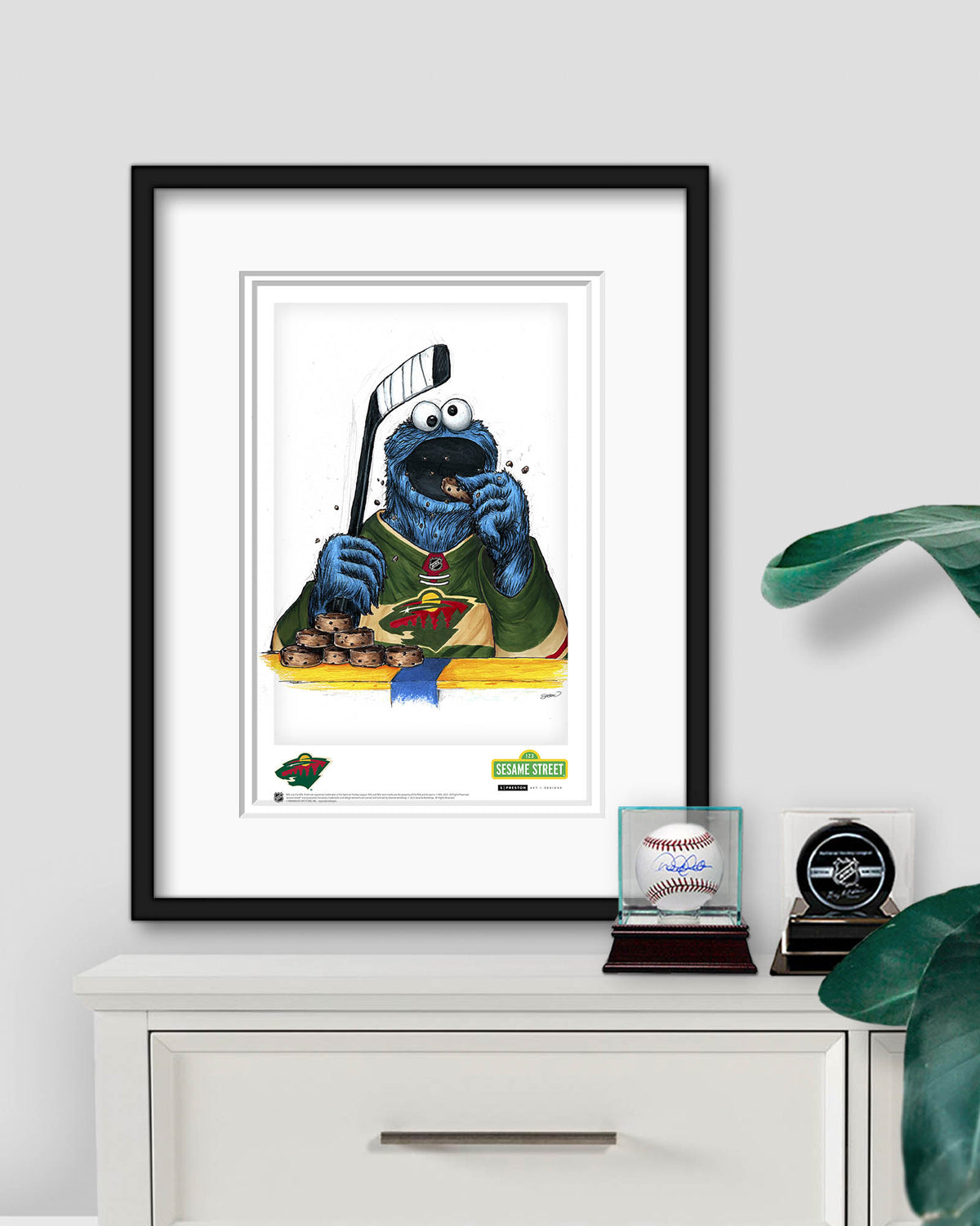 Cookie Monster x NHL Wild Limited Edition Art Print