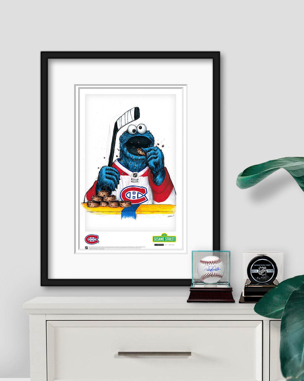 Cookie Monster x NHL Canadiens Limited Edition Art Print