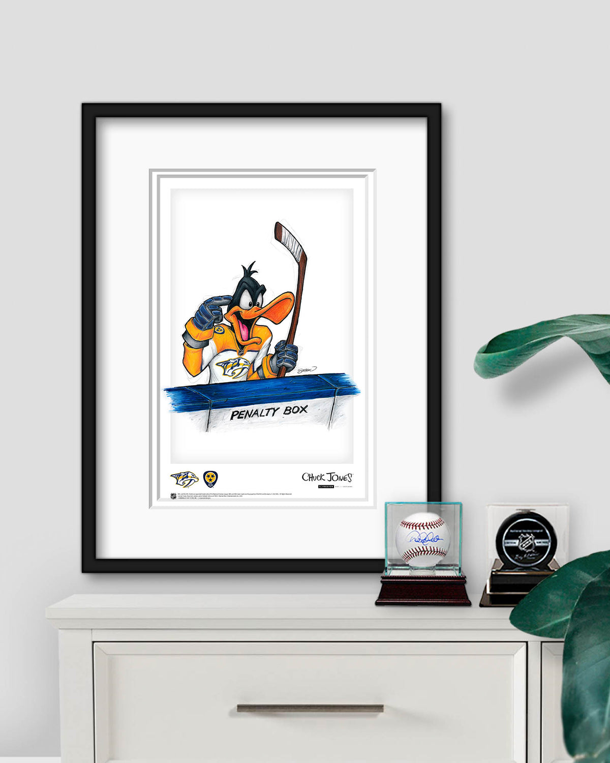 Duck Season Hockey Season x NHL Predators Daffy Duck Limited Edition Art Print