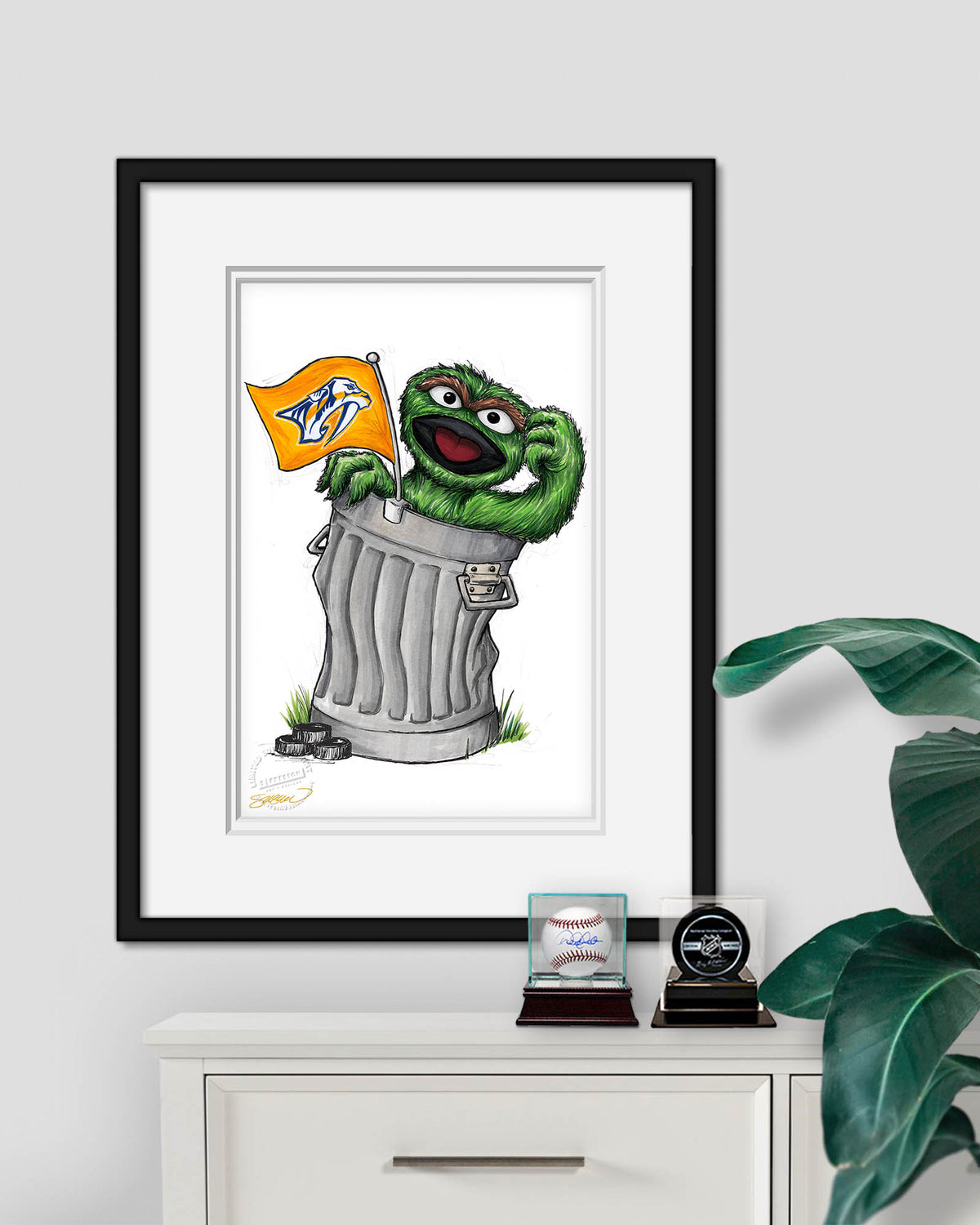 Oscar Rep Your Colours x NHL Predators Limited Edition Art Print