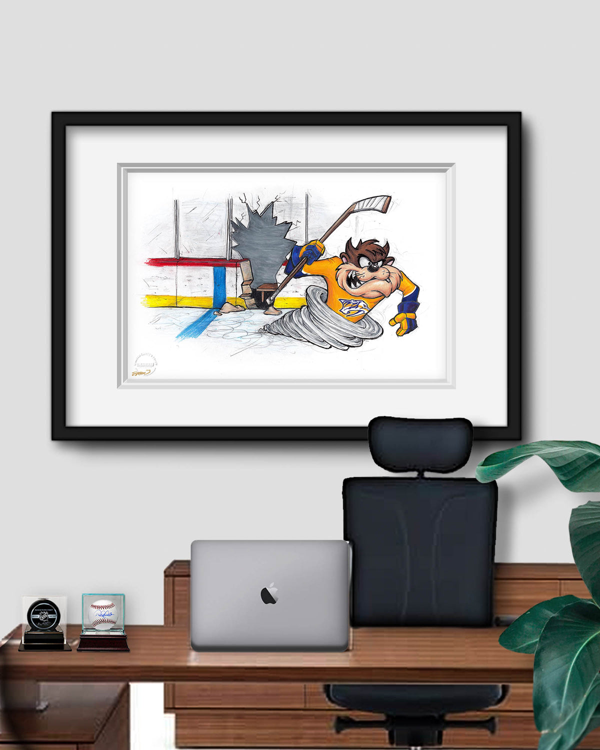 Tazmanian Line Change x NHL Predators Tazmanian Devil Limited Edition Fine Art Print