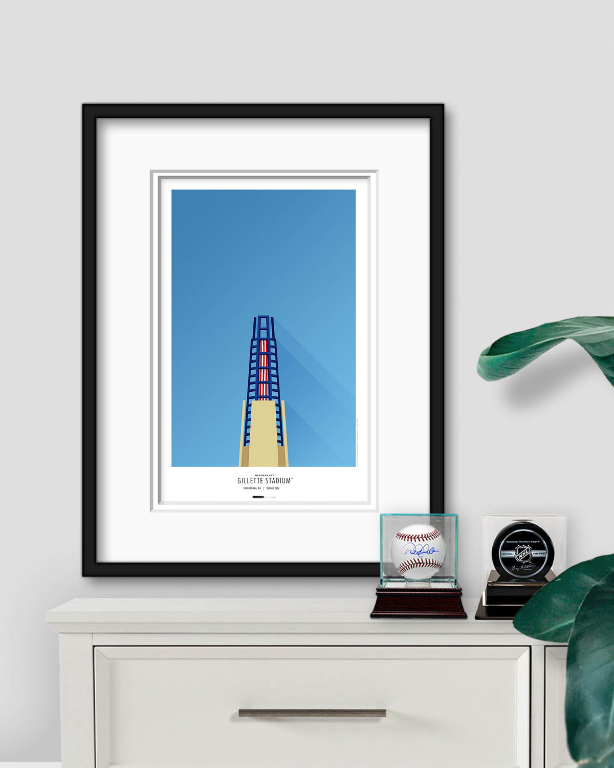 Minimalist Gillette Stadium