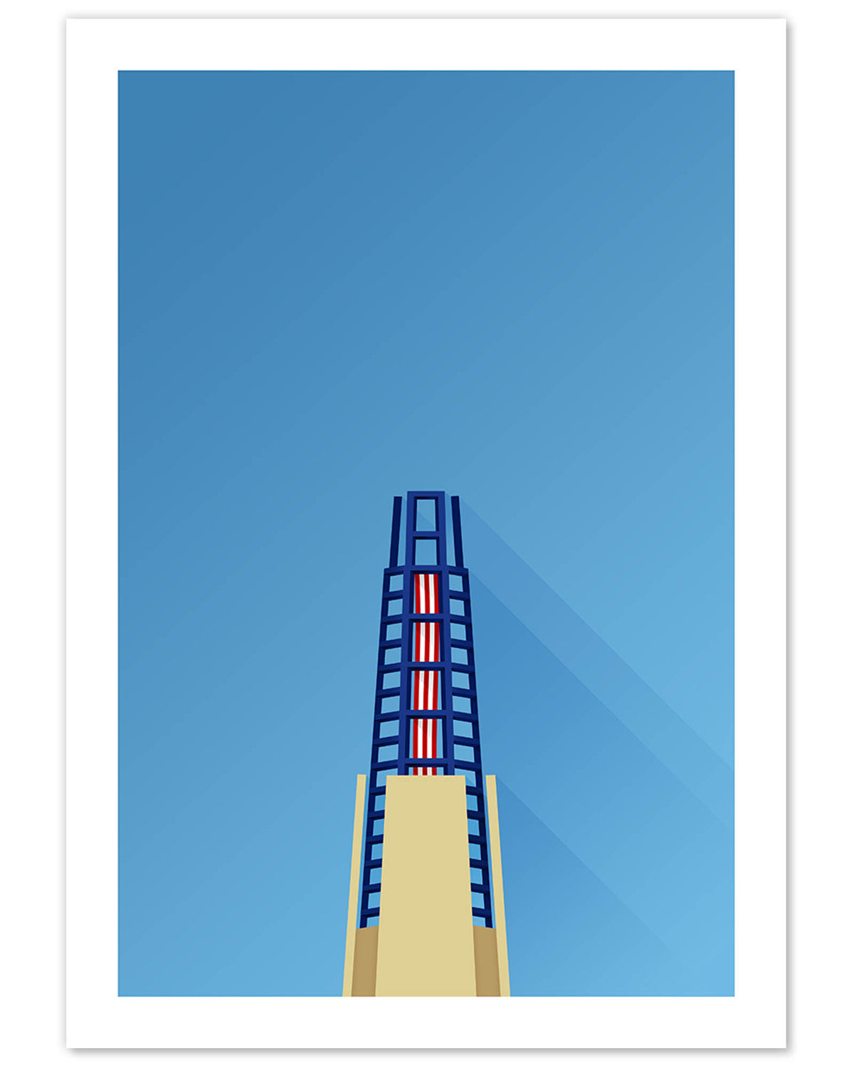 Minimalist Gillette Stadium
