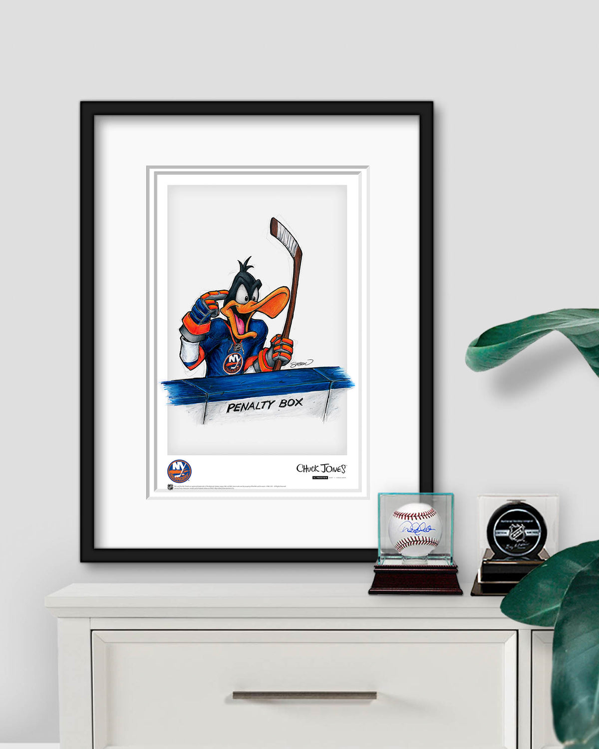Duck Season Hockey Season x NHL Islanders Daffy Duck Limited Edition Art Print