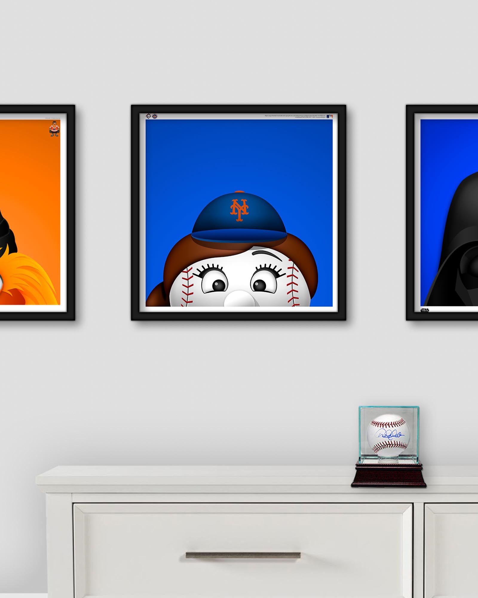 Minimalist Mrs. Met New York Mets - S. Preston – S. Preston Art +