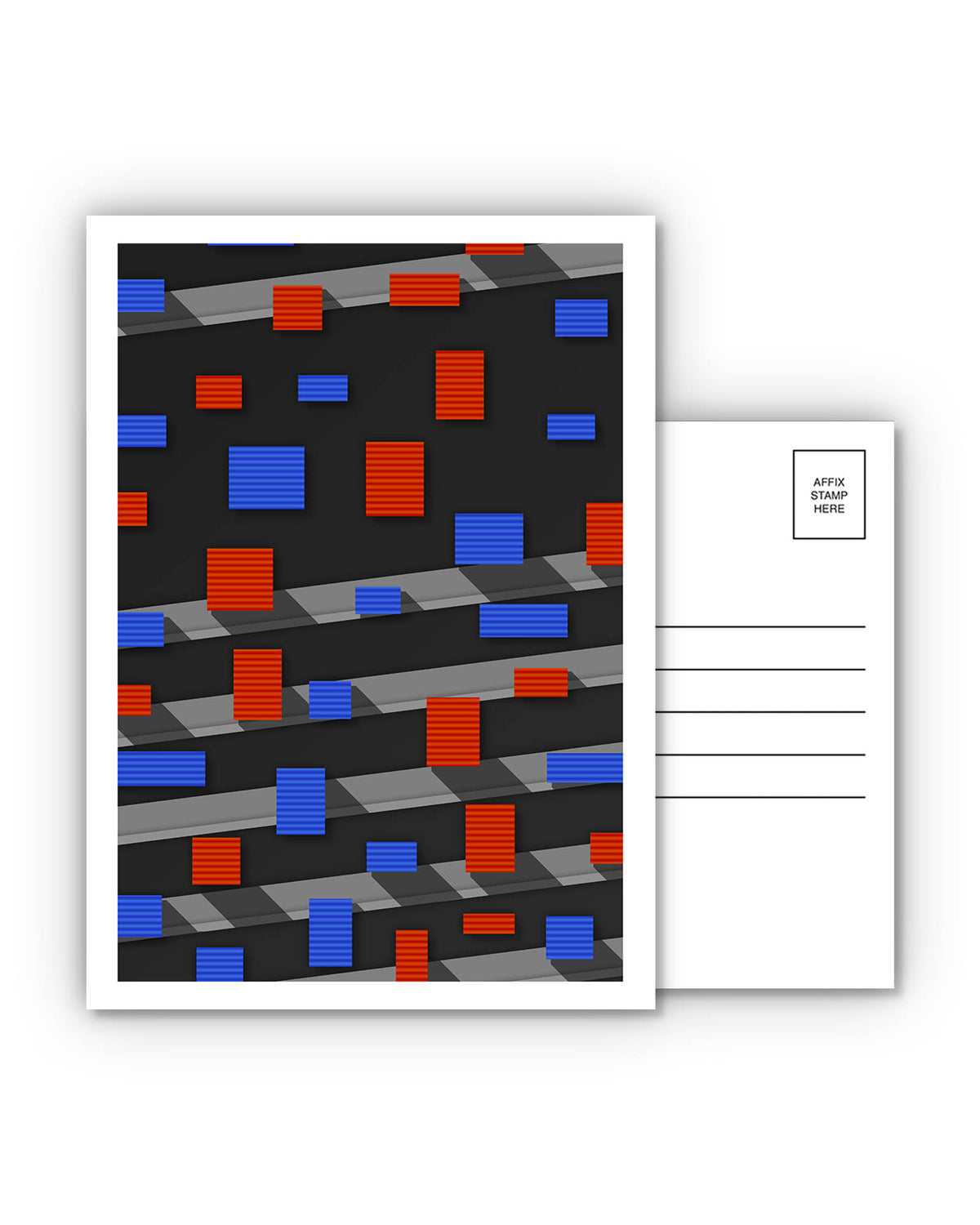 Minimalist Shea Stadium Postcard