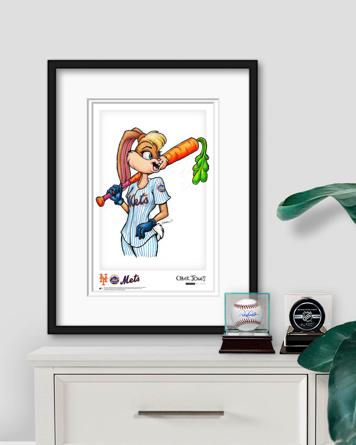 Lola Bunny x MLB Mets Limited Edition Art Print