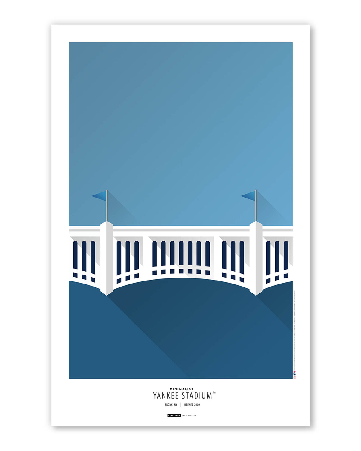 Minimalist Yankee Stadium Art Print
