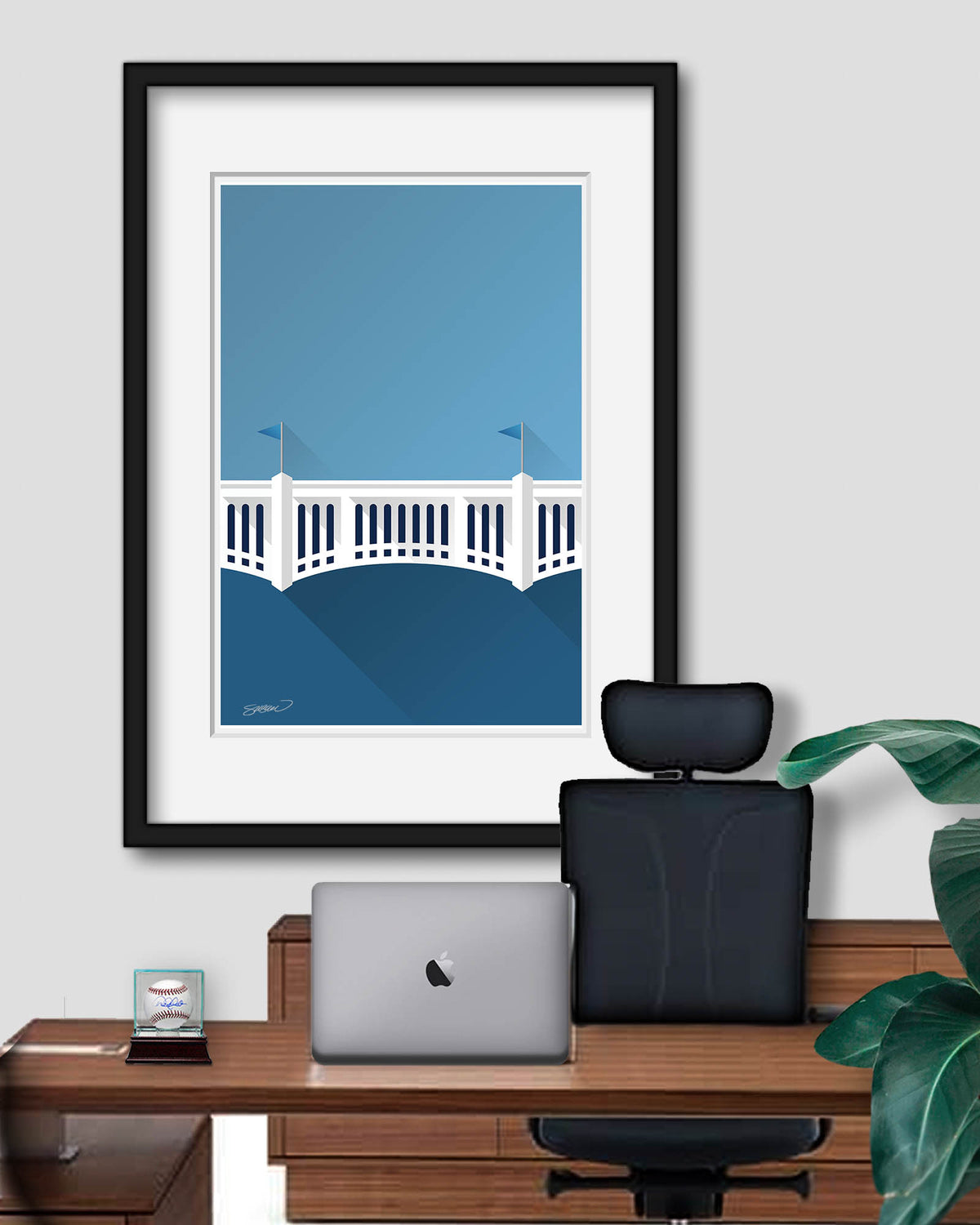 Minimalist Yankee Stadium Art Print