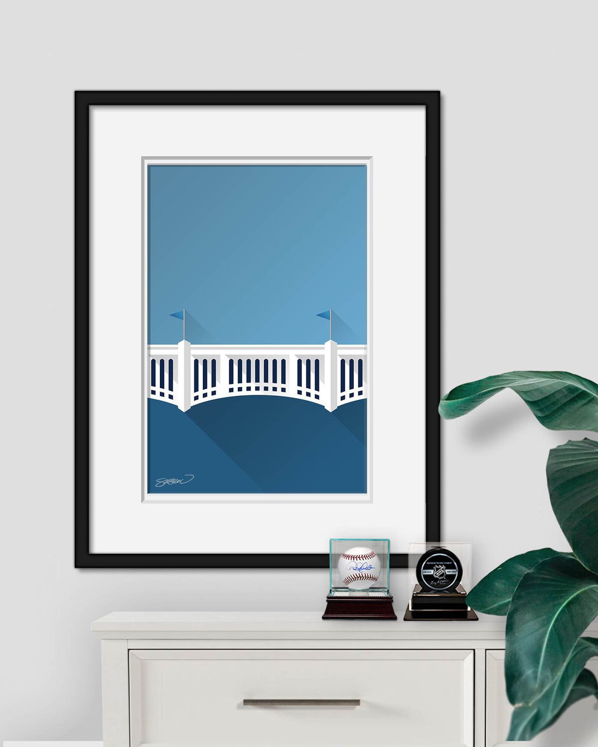 Minimalist Yankee Stadium Art Print