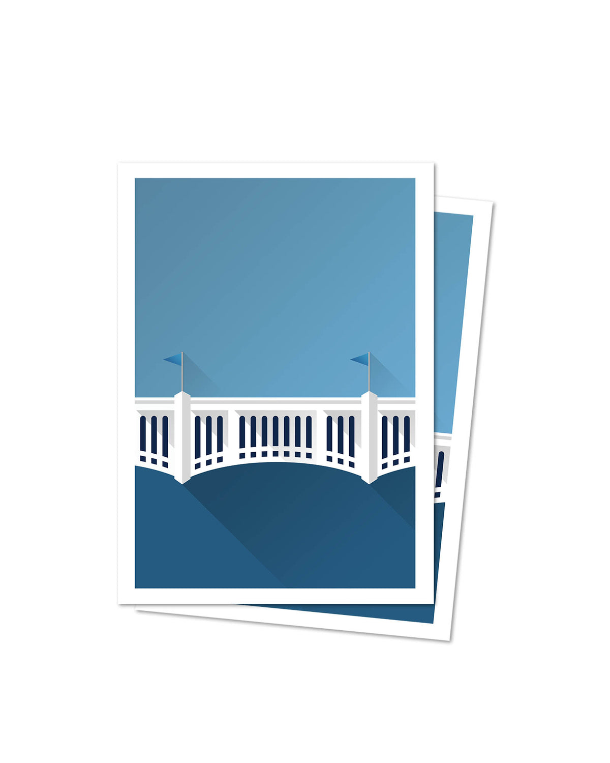Minimalist Yankee Stadium Postcard