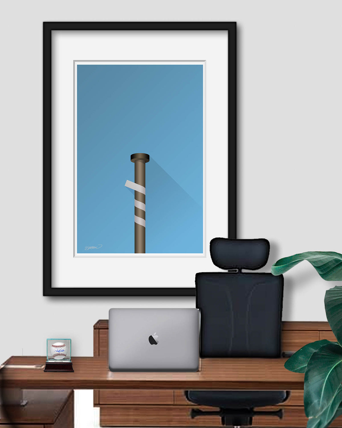 Minimalist Old Yankee Stadium (Louisville Bat)