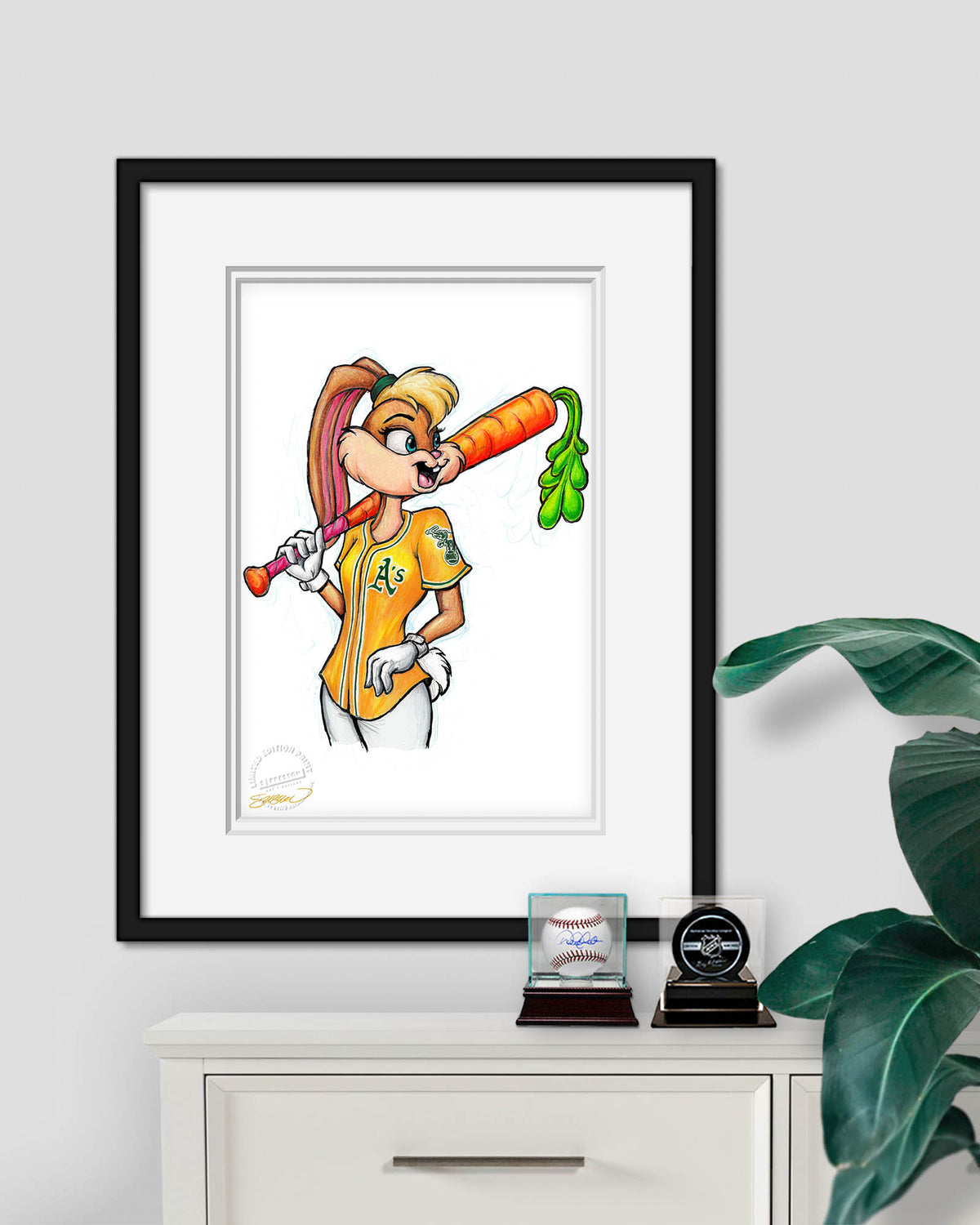 Lola Bunny x MLB Athletics Limited Edition Fine Art Print