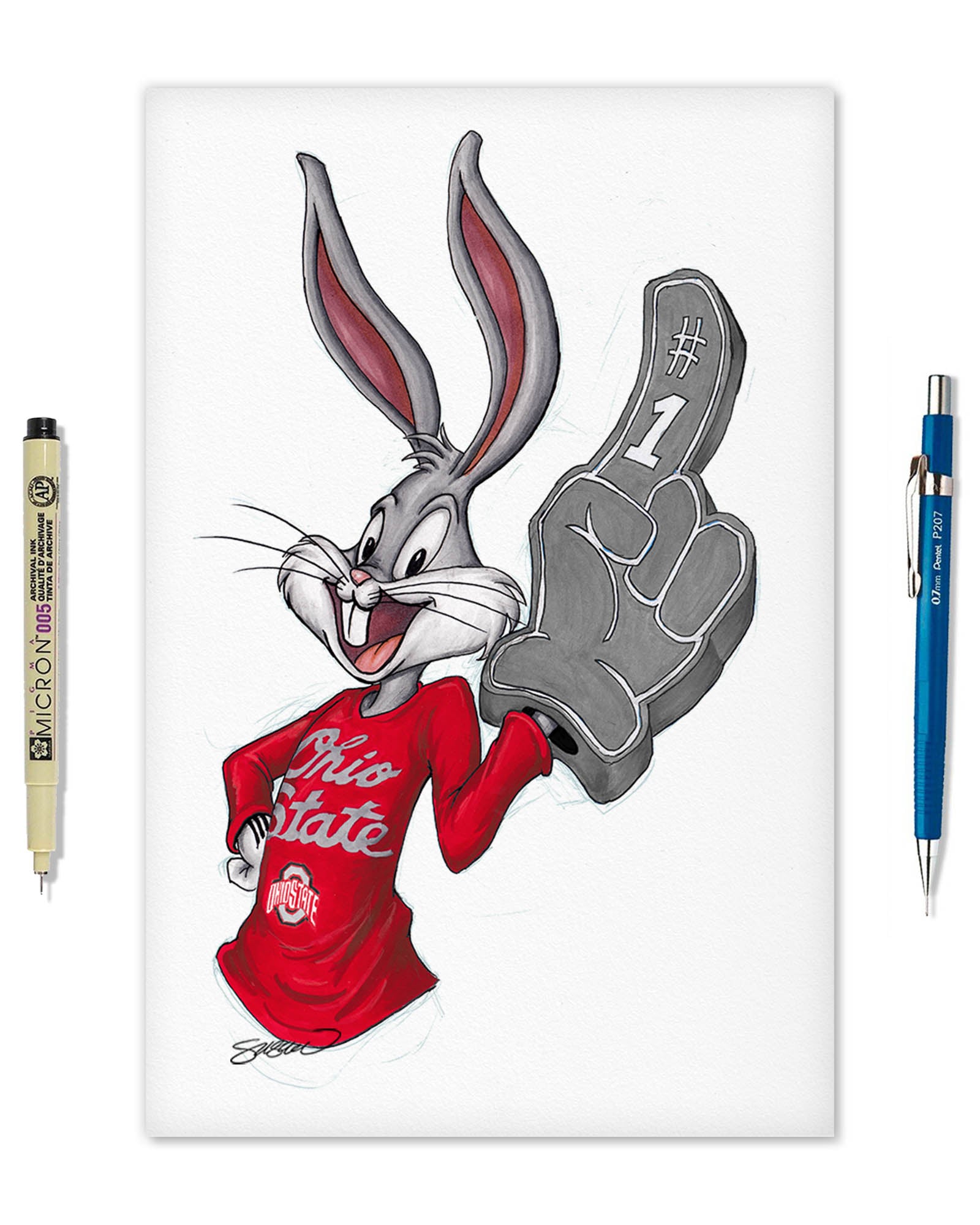 Rabbit Hockey Fan x NHL Colorado Avalanche Bugs Bunny Limited