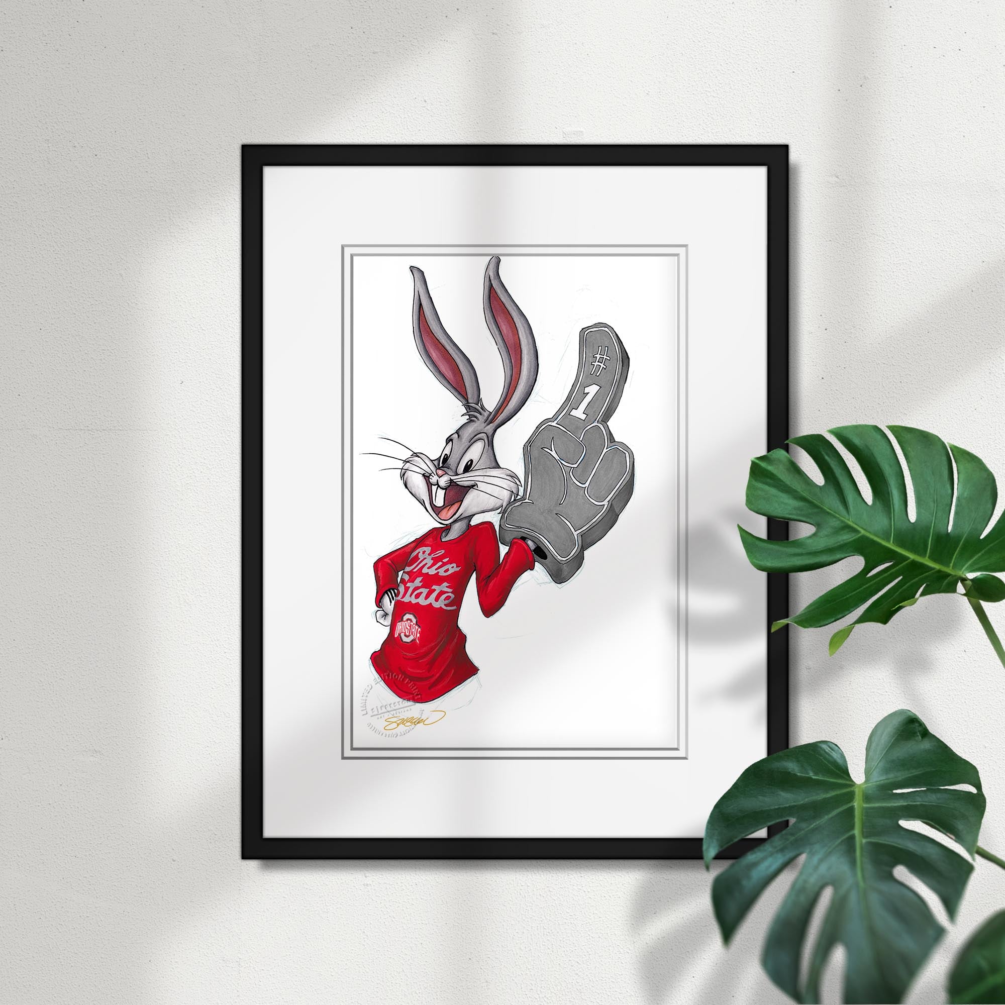 Bugs Bunny x Ohio State Art Print | S. Preston – S. Preston Art +