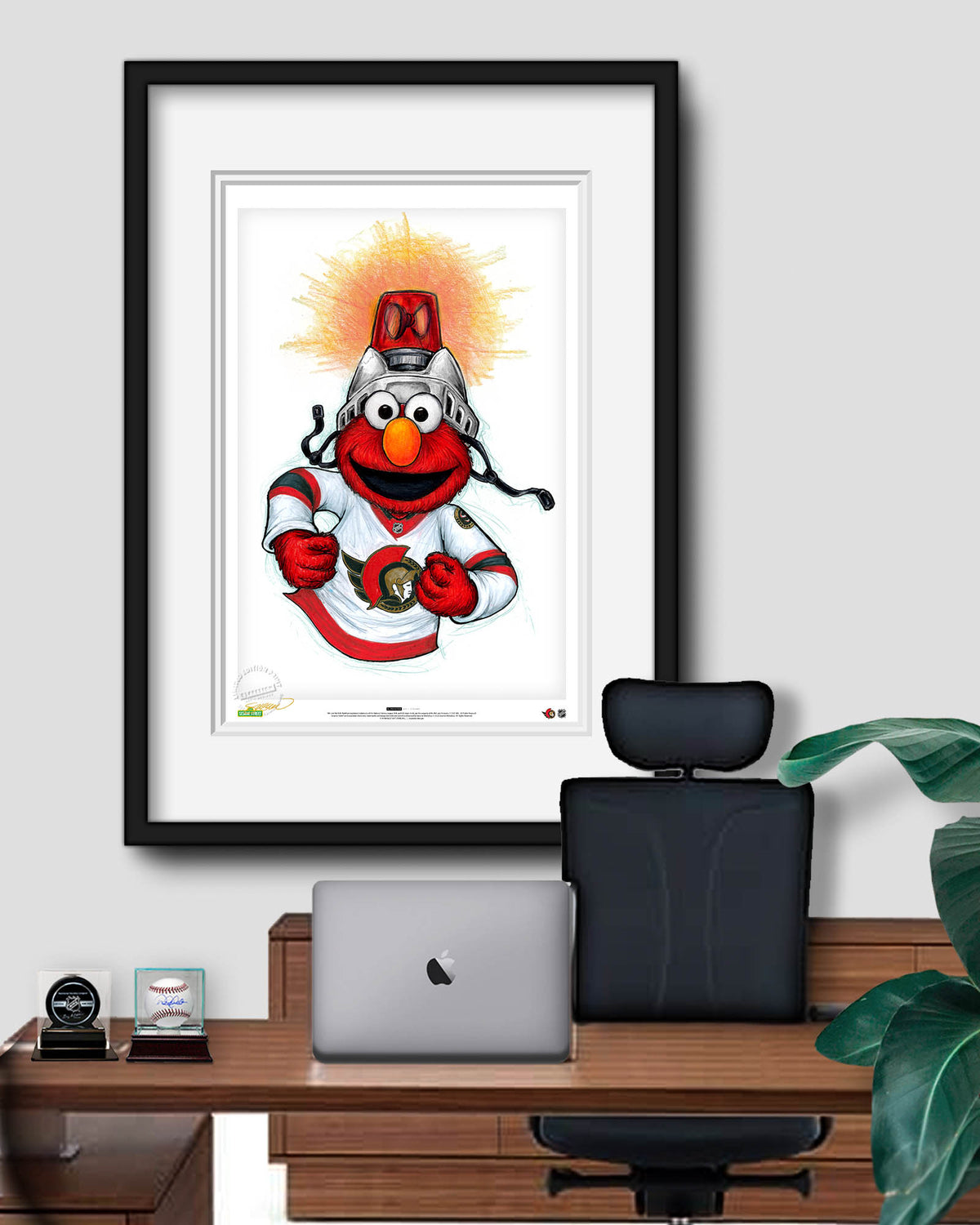 Elmo Loves Goals! x NHL Senators Limited Edition Art Print